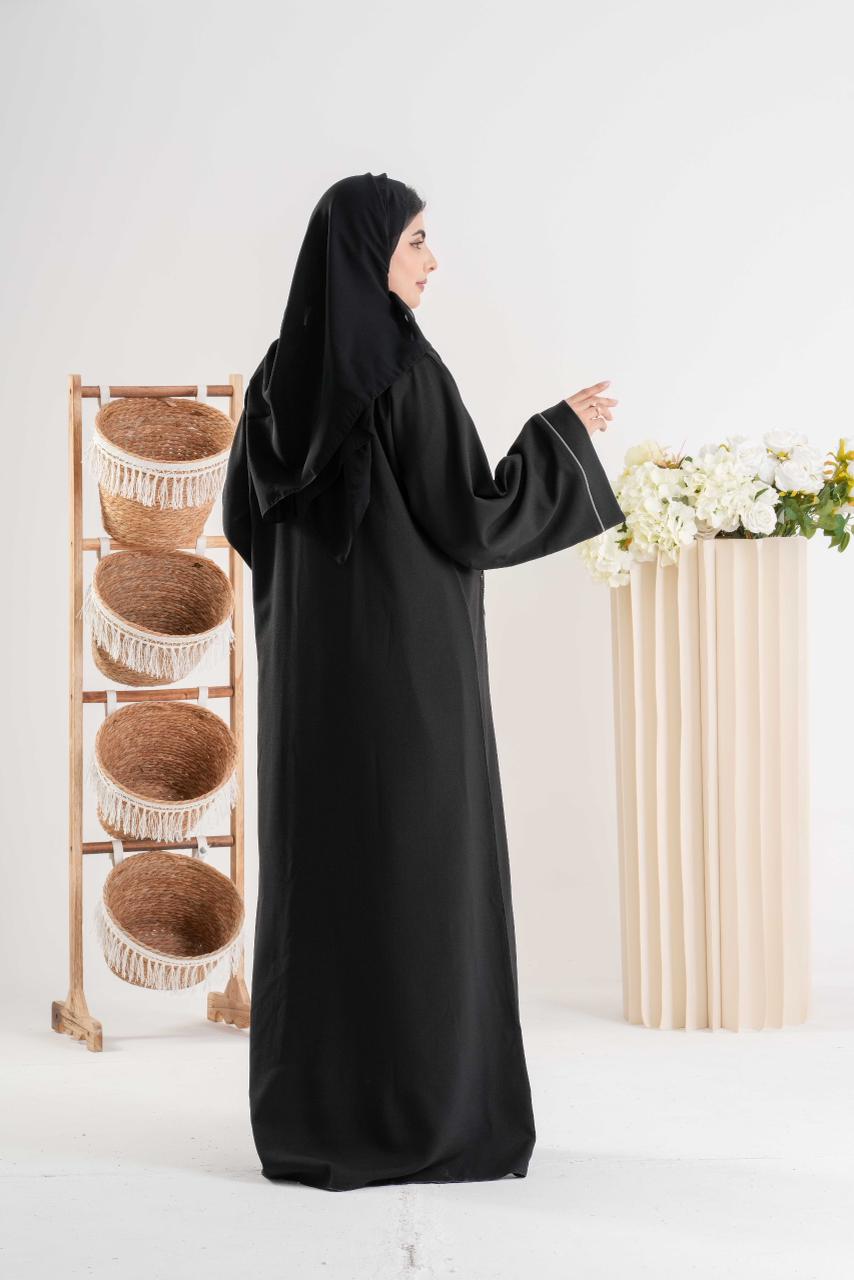 Black Embellished Abaya