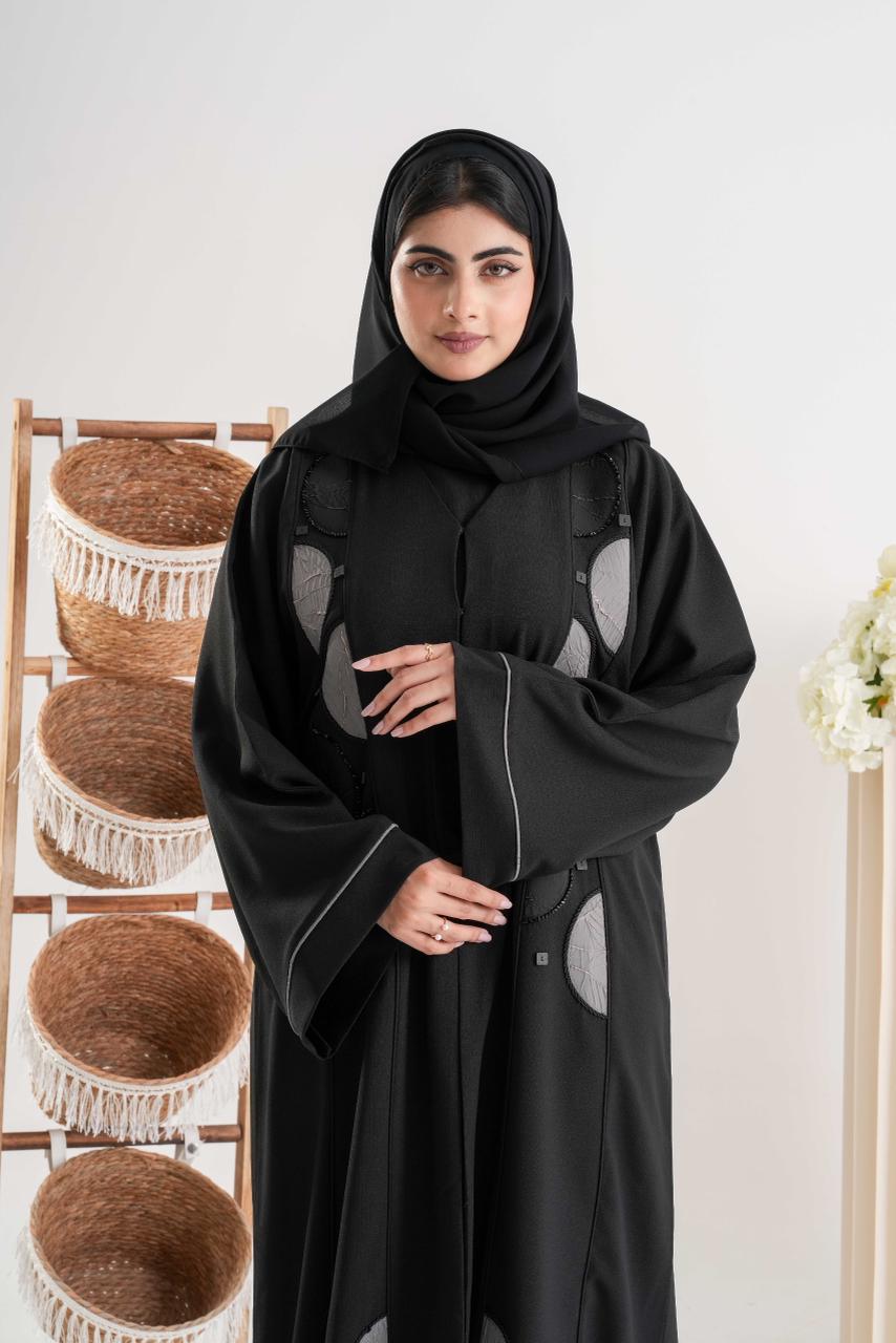 Black Embellished Abaya
