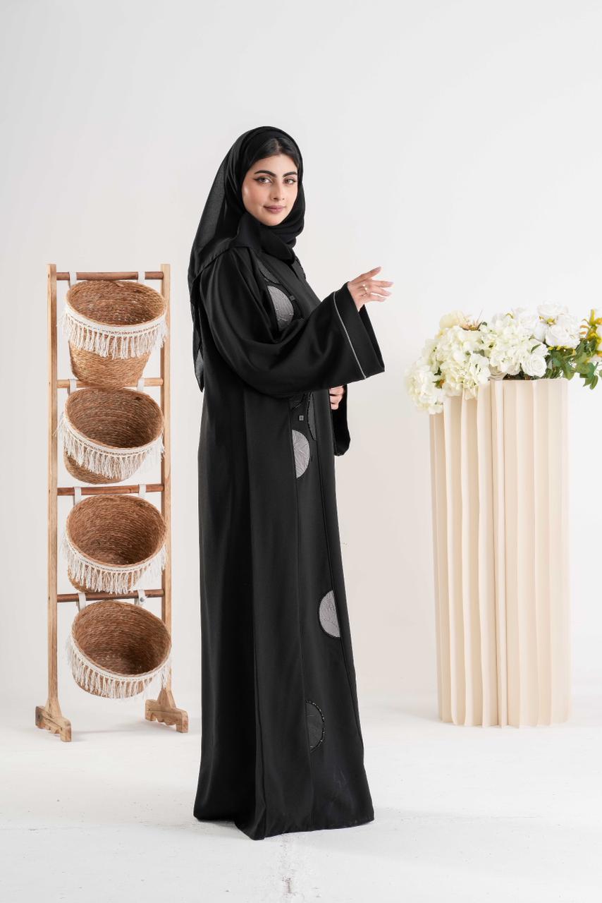 Black Embellished Abaya