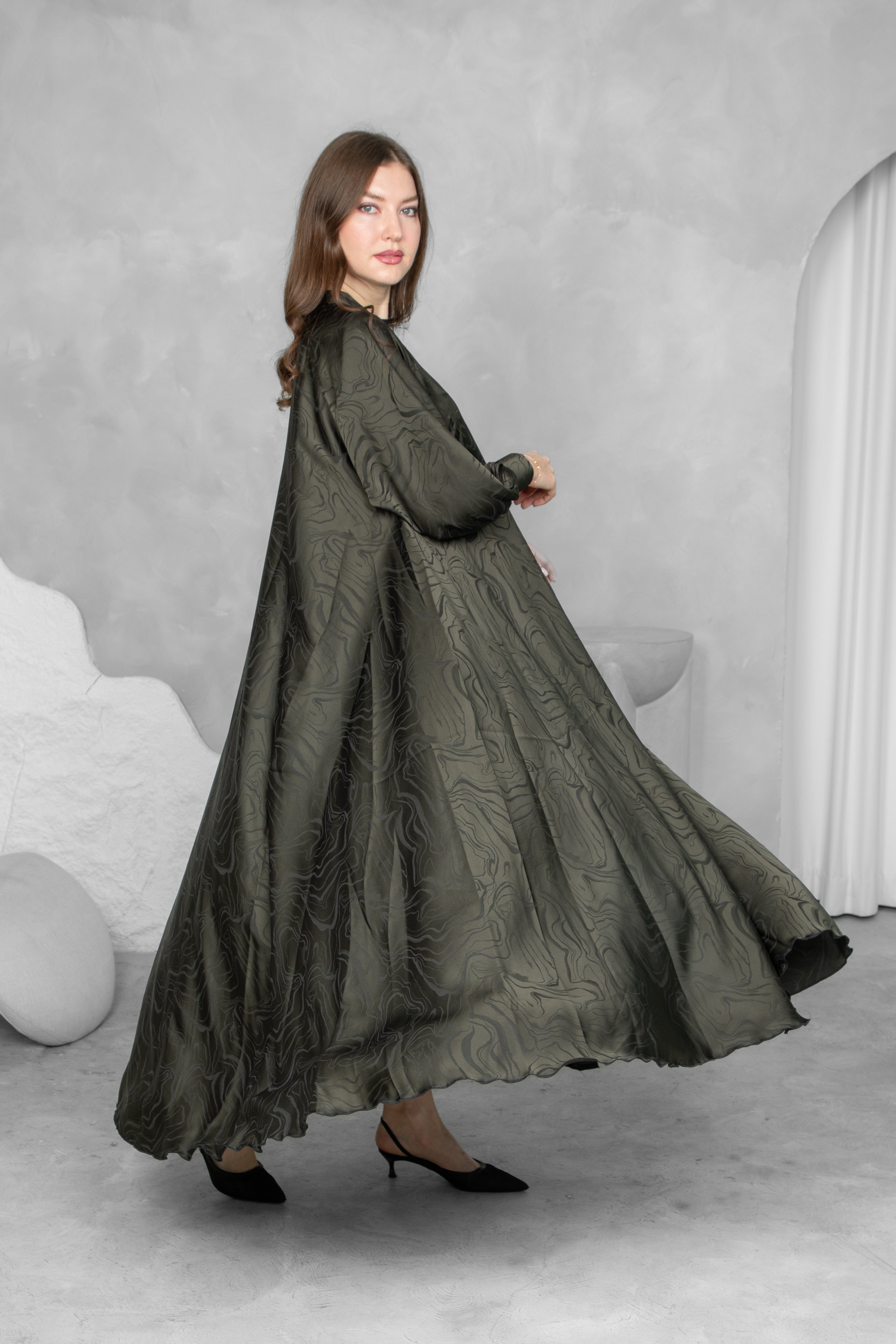 Printed Abaya – Premium Nida Korean Fabric | Luxury Designer Abaya