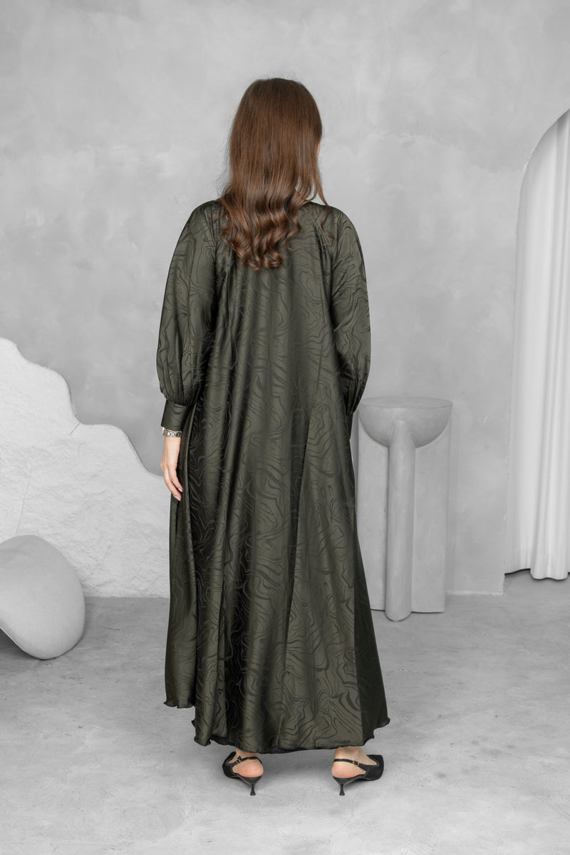 Printed Abaya – Premium Nida Korean Fabric | Luxury Designer Abaya