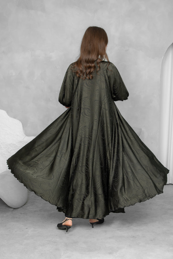Printed Abaya – Premium Nida Korean Fabric | Luxury Designer Abaya