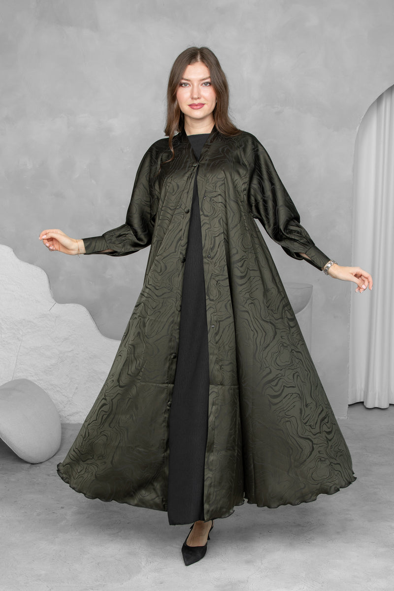 Printed Abaya – Premium Nida Korean Fabric | Luxury Designer Abaya