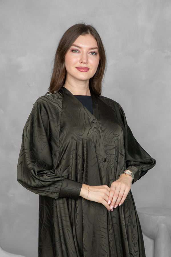 Printed Abaya – Premium Nida Korean Fabric | Luxury Designer Abaya