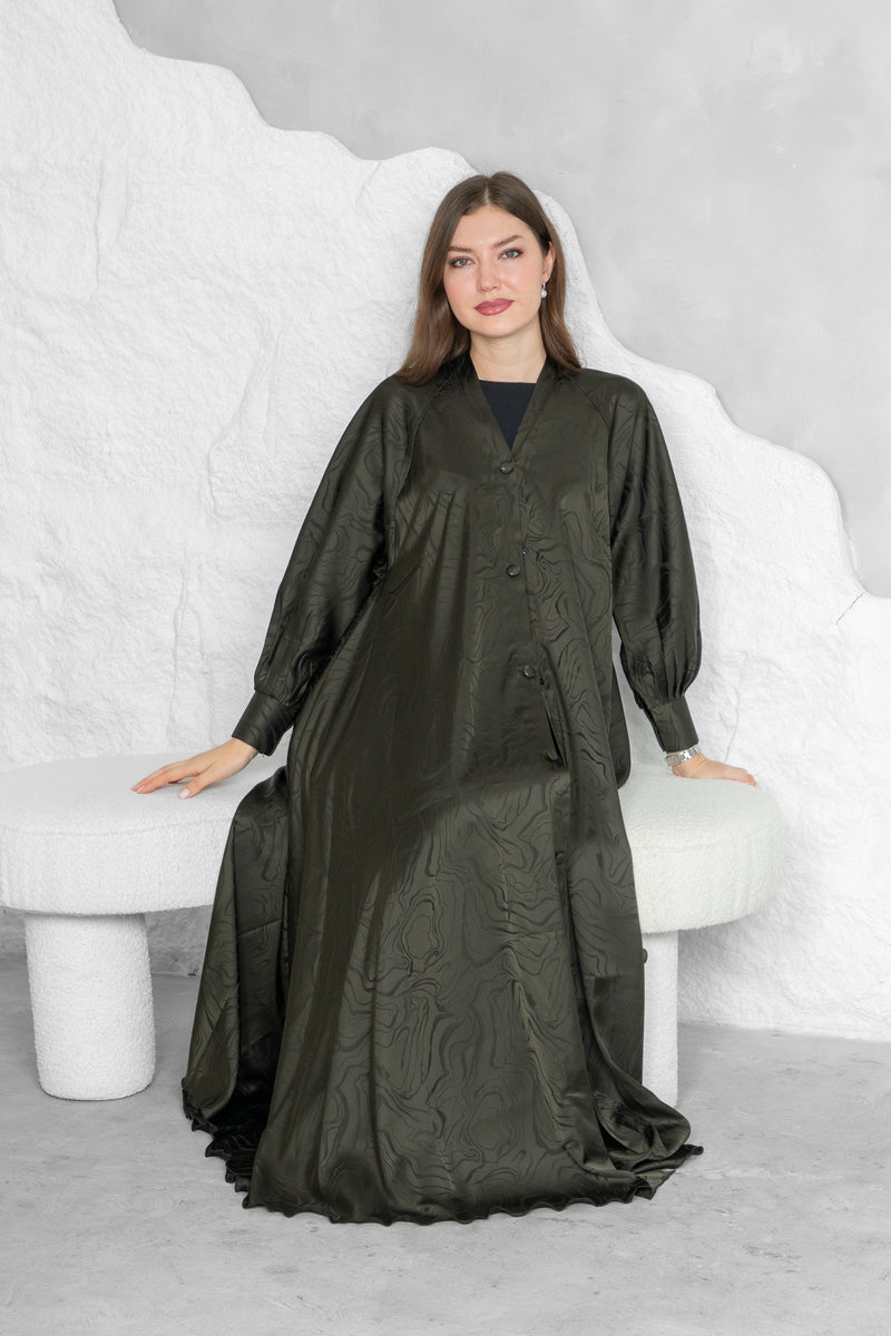 Printed Abaya – Premium Nida Korean Fabric | Luxury Designer Abaya