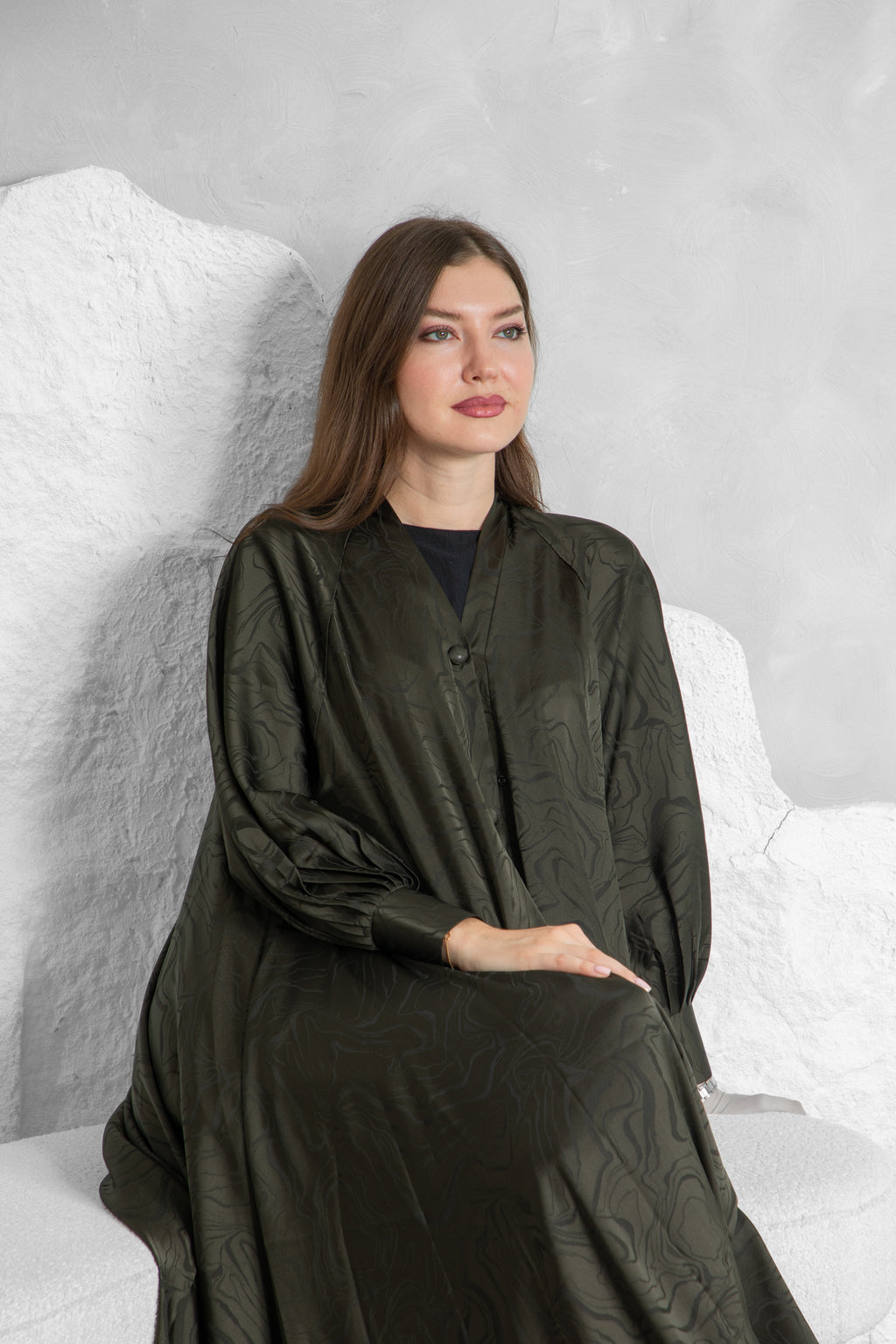 Printed Abaya – Premium Nida Korean Fabric | Luxury Designer Abaya
