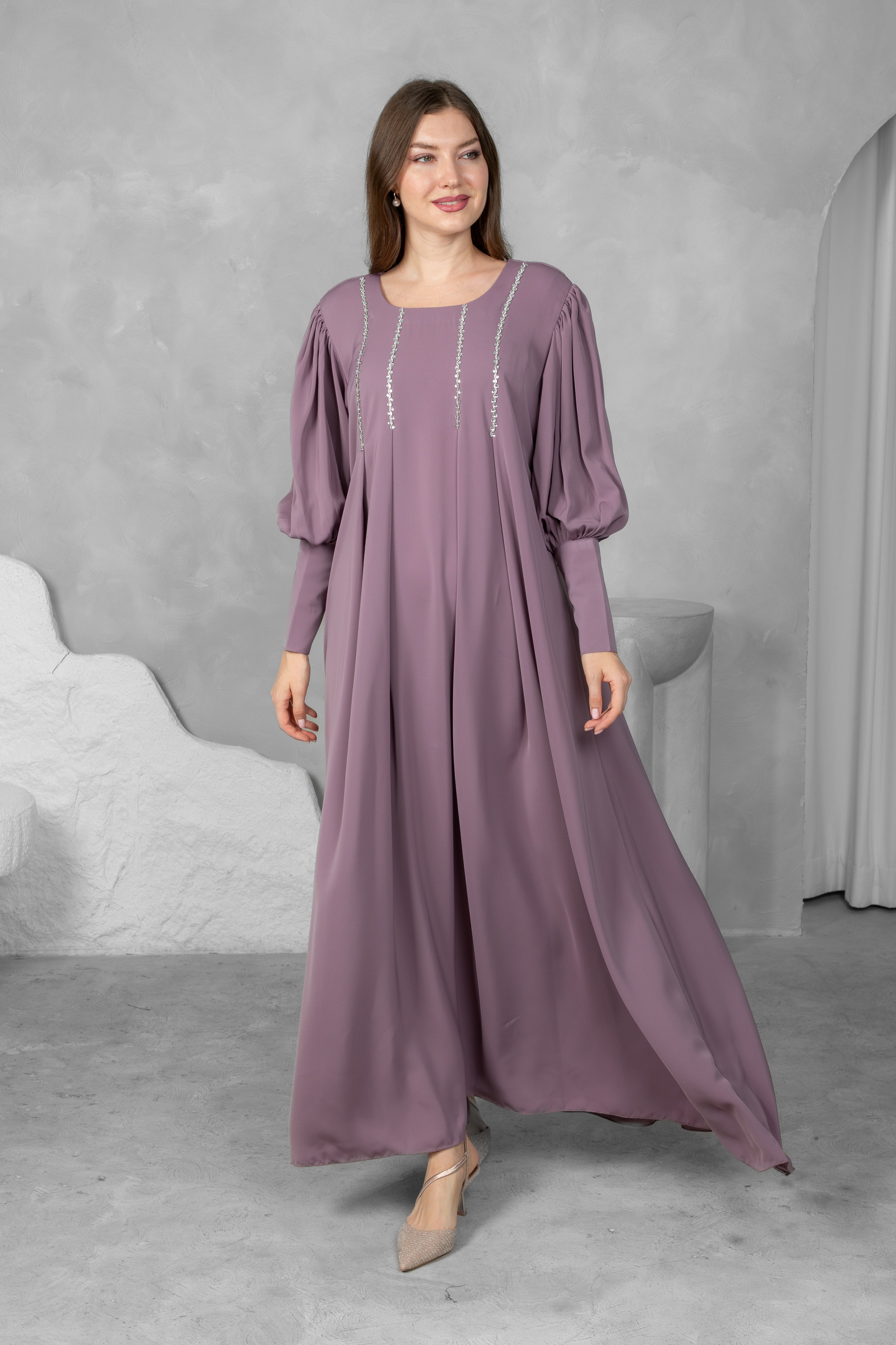 Classic solid color Abaya l Premium Nida Korean Fabric with Modern Sleeve Design