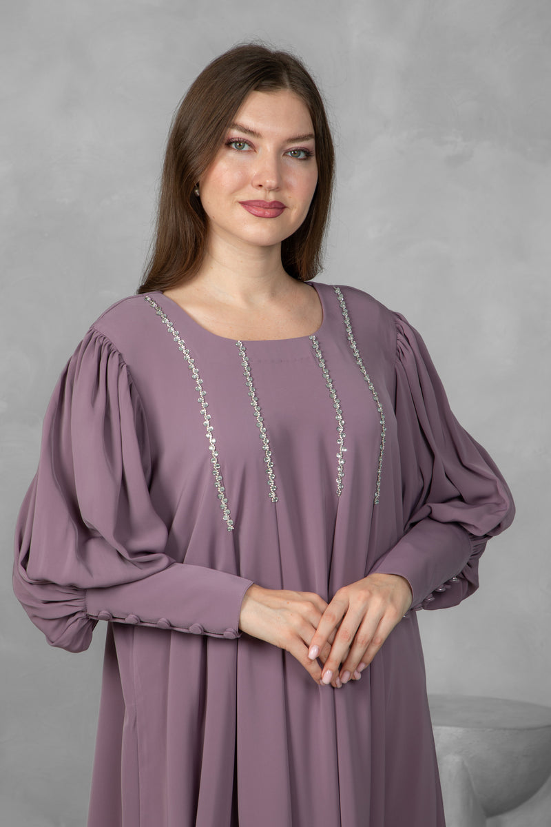 Classic solid color Abaya l Premium Nida Korean Fabric with Modern Sleeve Design