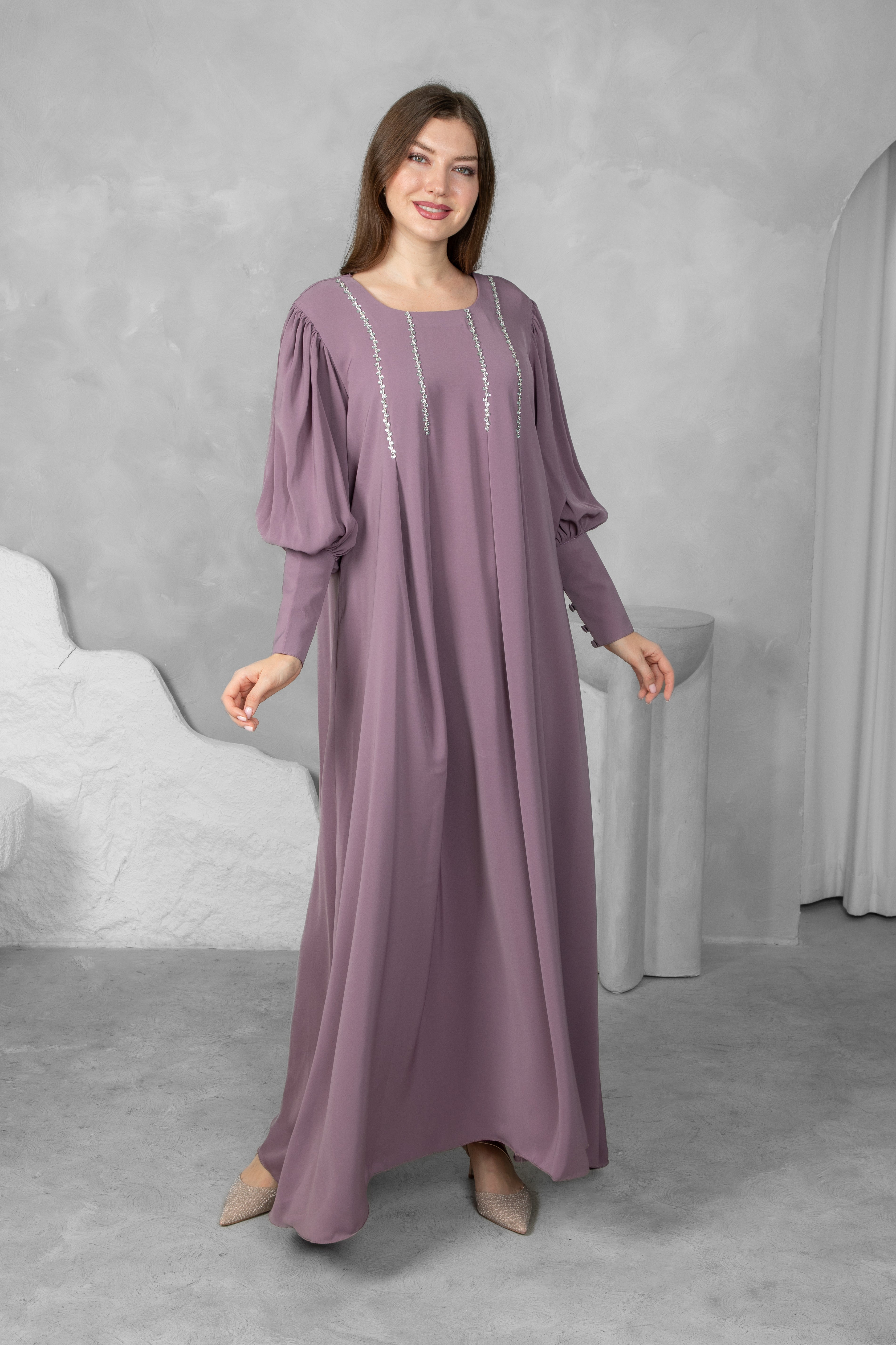 Classic solid color Abaya l Premium Nida Korean Fabric with Modern Sleeve Design