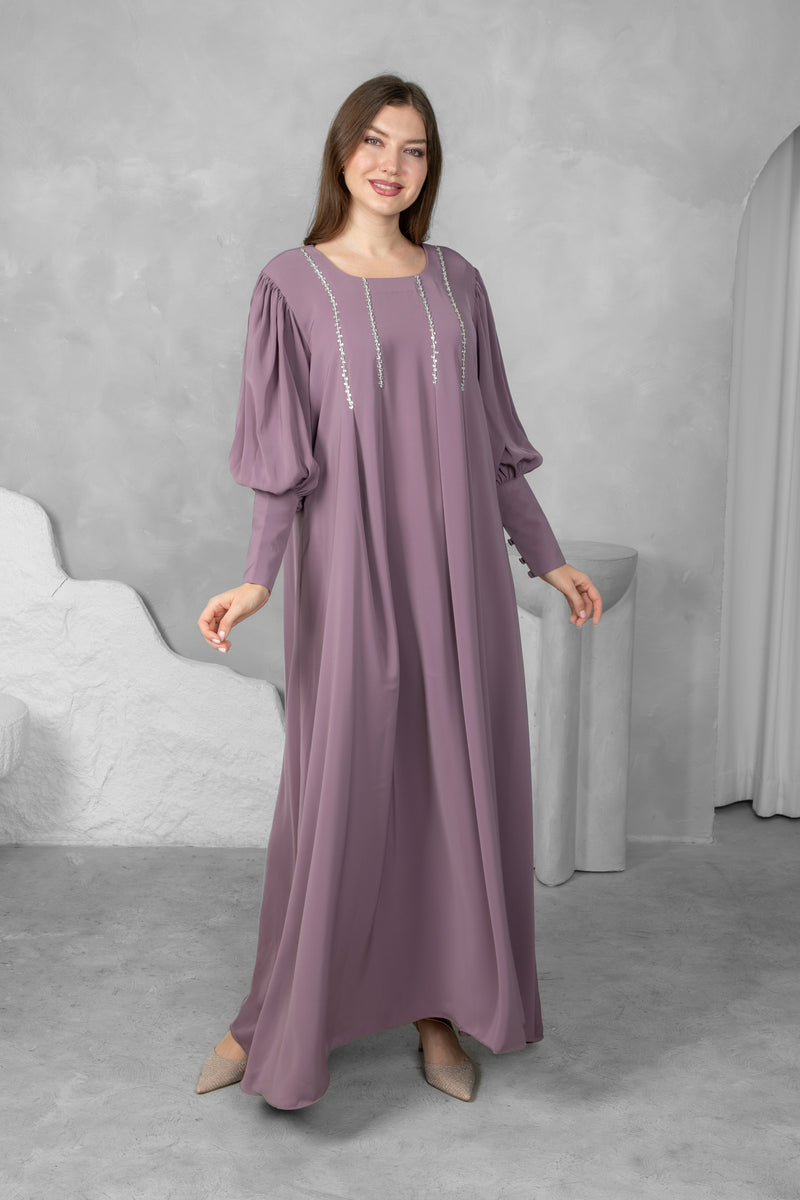 Classic solid color Abaya l Premium Nida Korean Fabric with Modern Sleeve Design