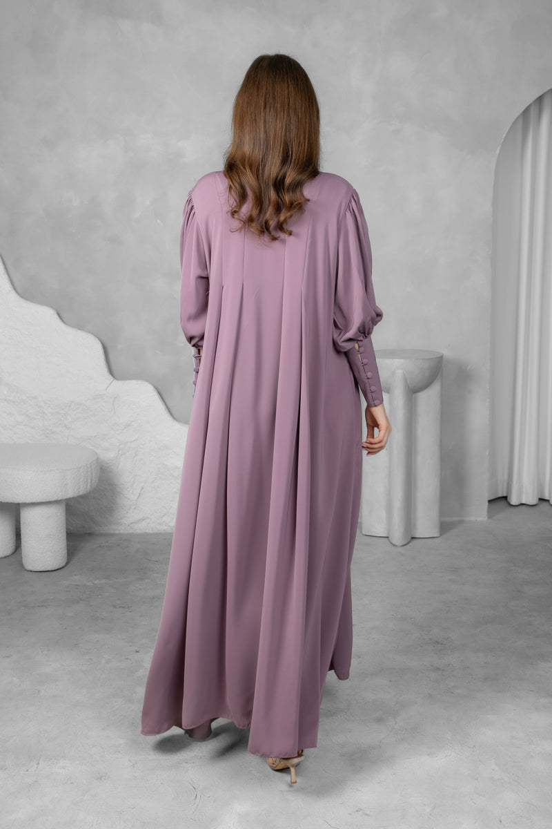 Classic solid color Abaya l Premium Nida Korean Fabric with Modern Sleeve Design