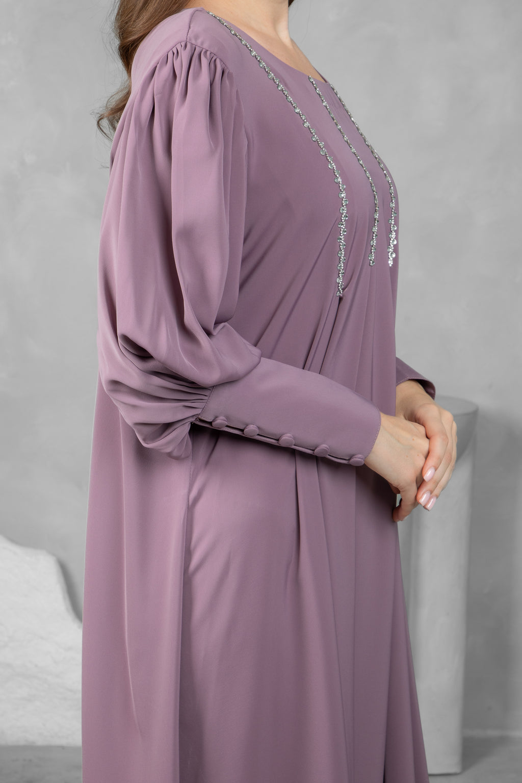 Classic solid color Abaya l Premium Nida Korean Fabric with Modern Sleeve Design
