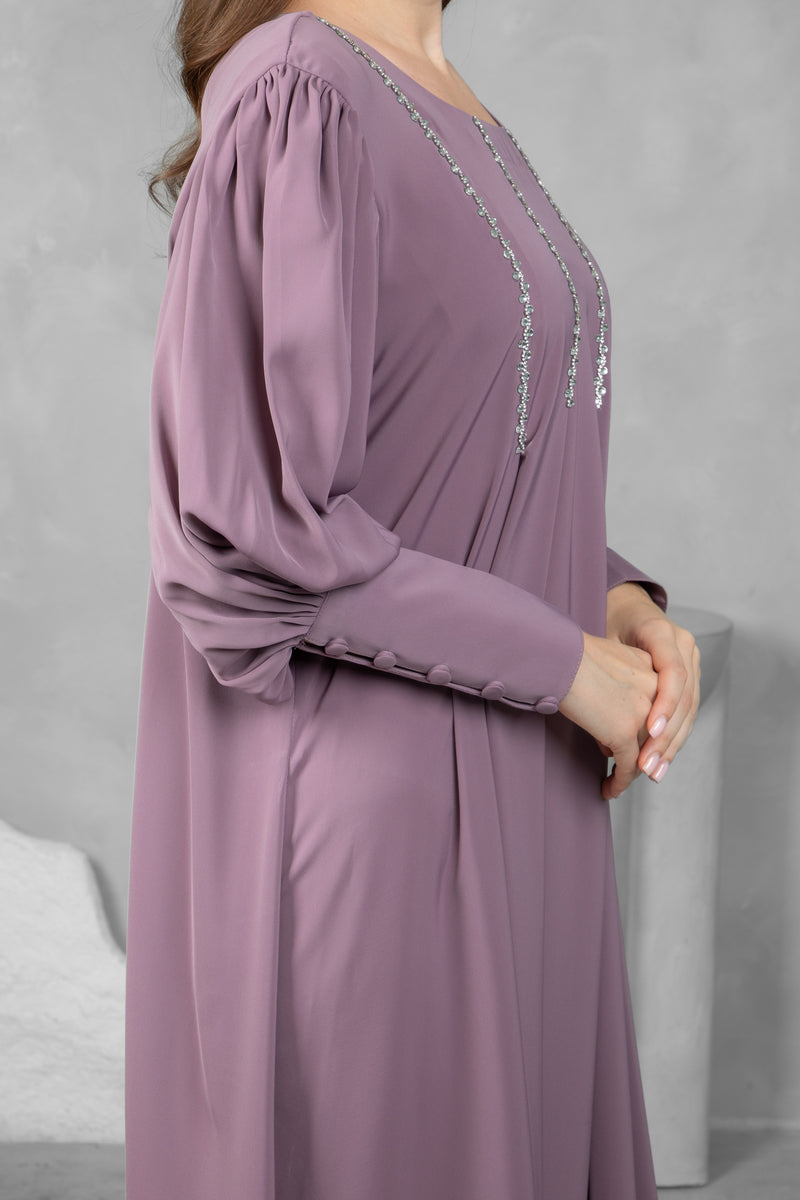 Classic solid color Abaya l Premium Nida Korean Fabric with Modern Sleeve Design