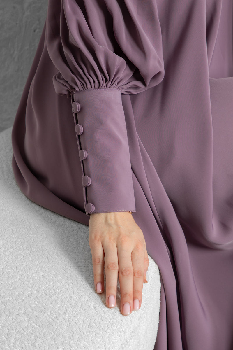 Classic solid color Abaya l Premium Nida Korean Fabric with Modern Sleeve Design