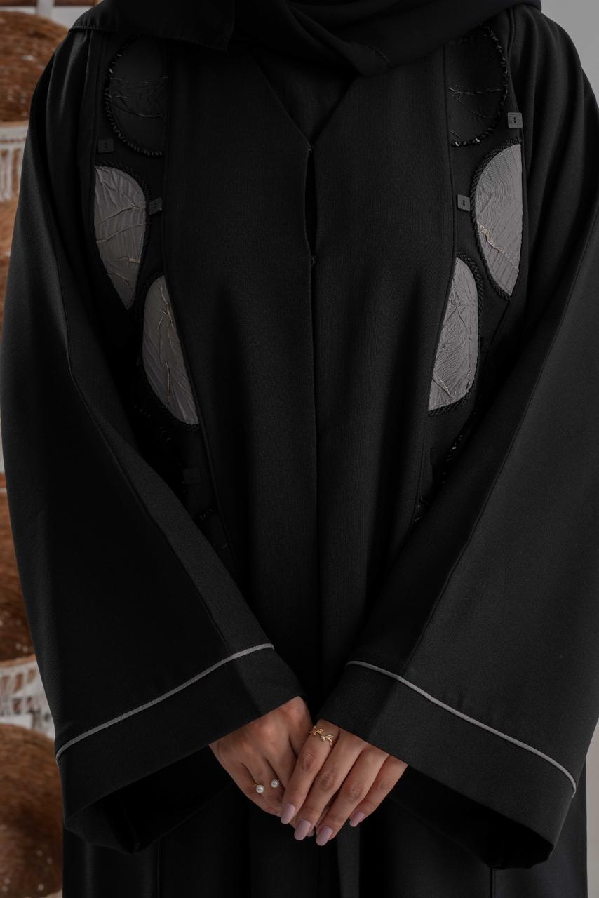 Black Embellished Abaya