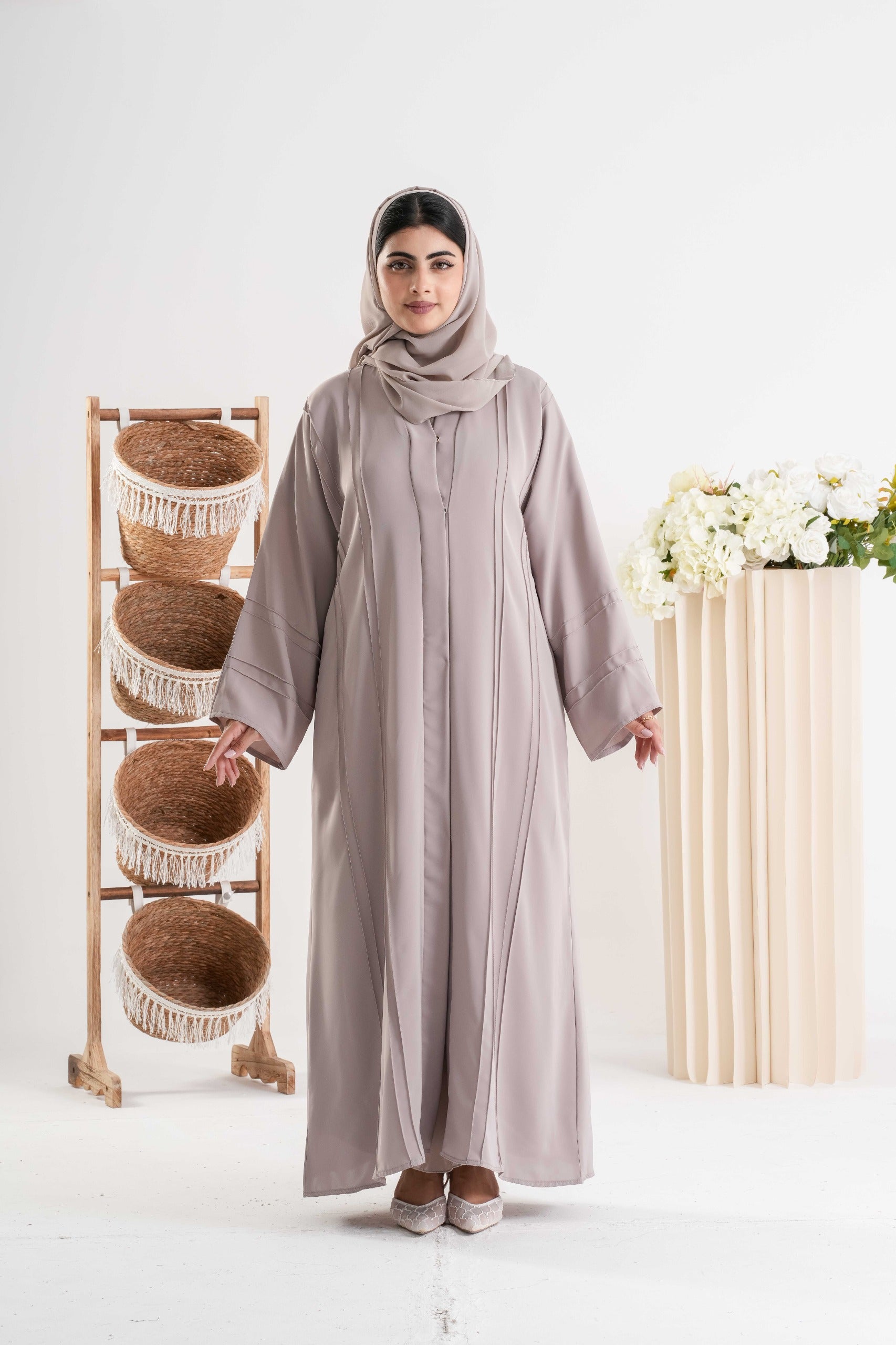 Elegant Taupe Abaya