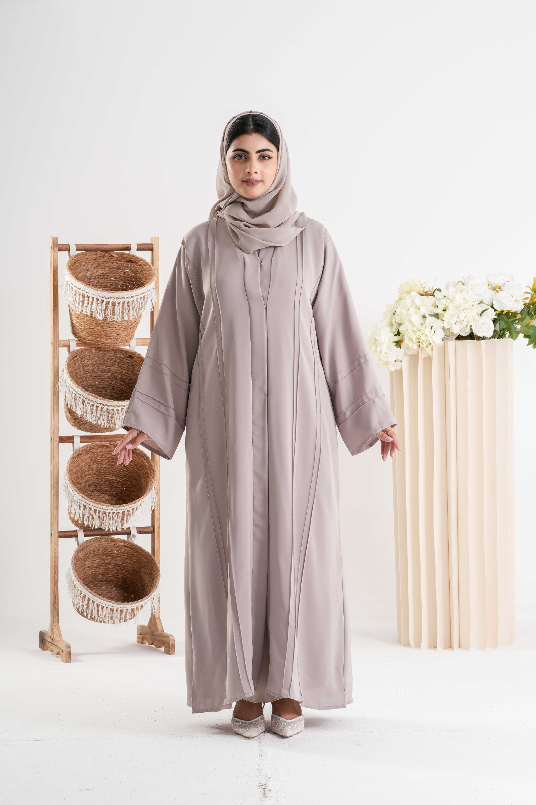 Elegant Taupe Abaya