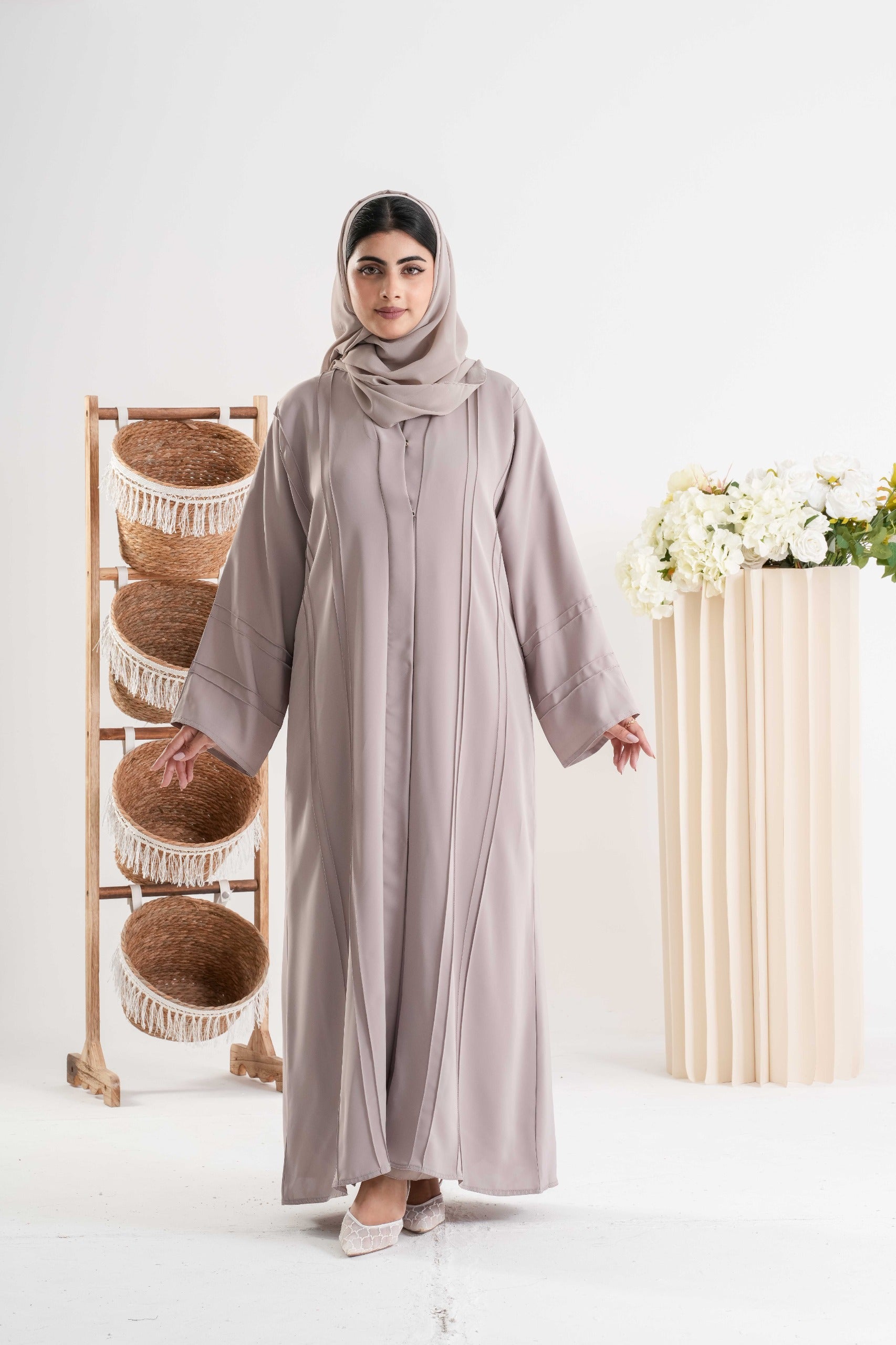 Elegant Taupe Abaya