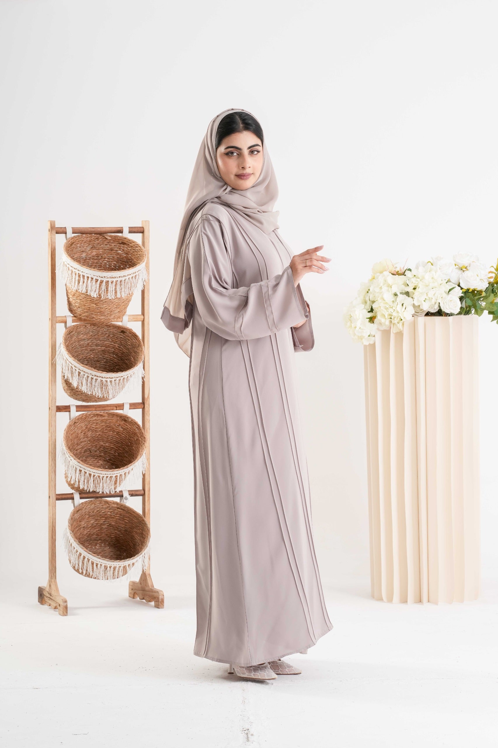 Elegant Taupe Abaya
