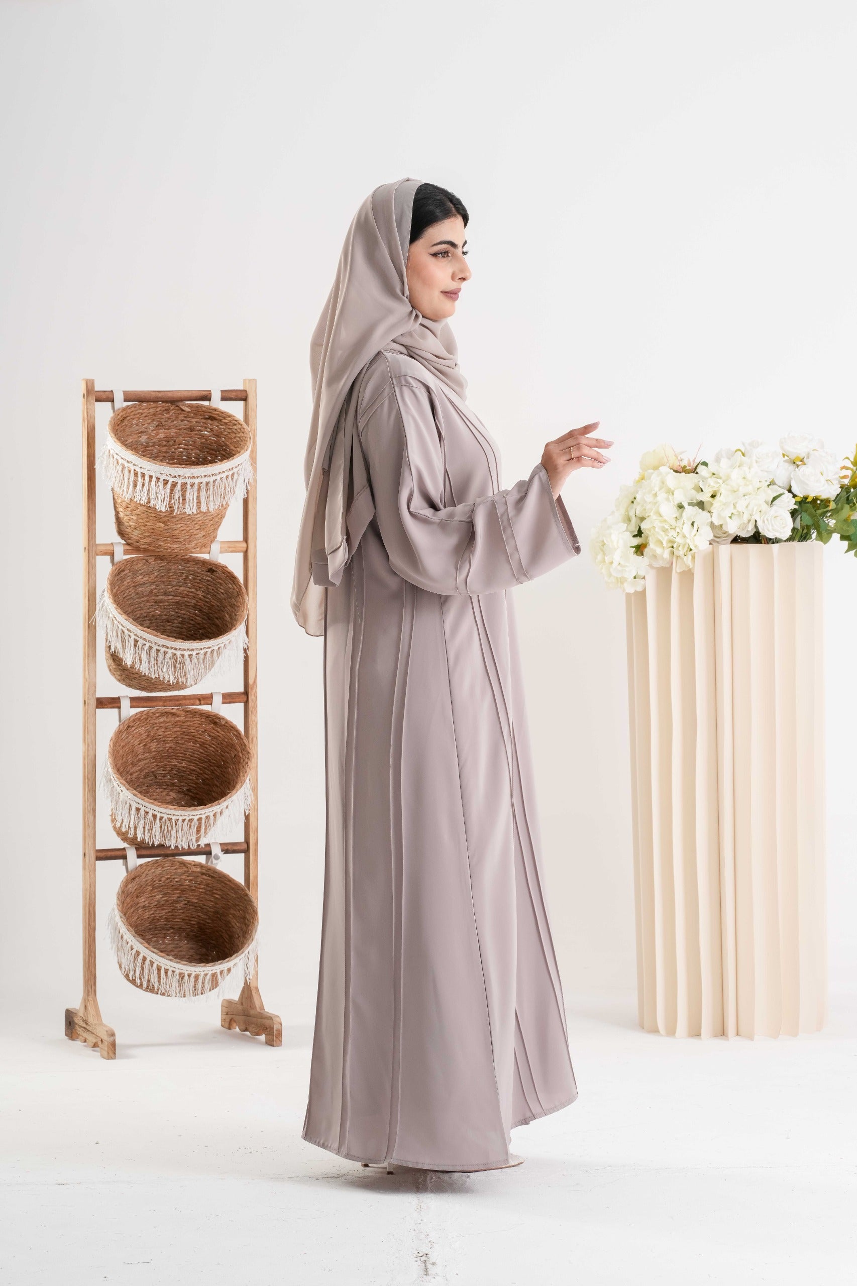 Elegant Taupe Abaya