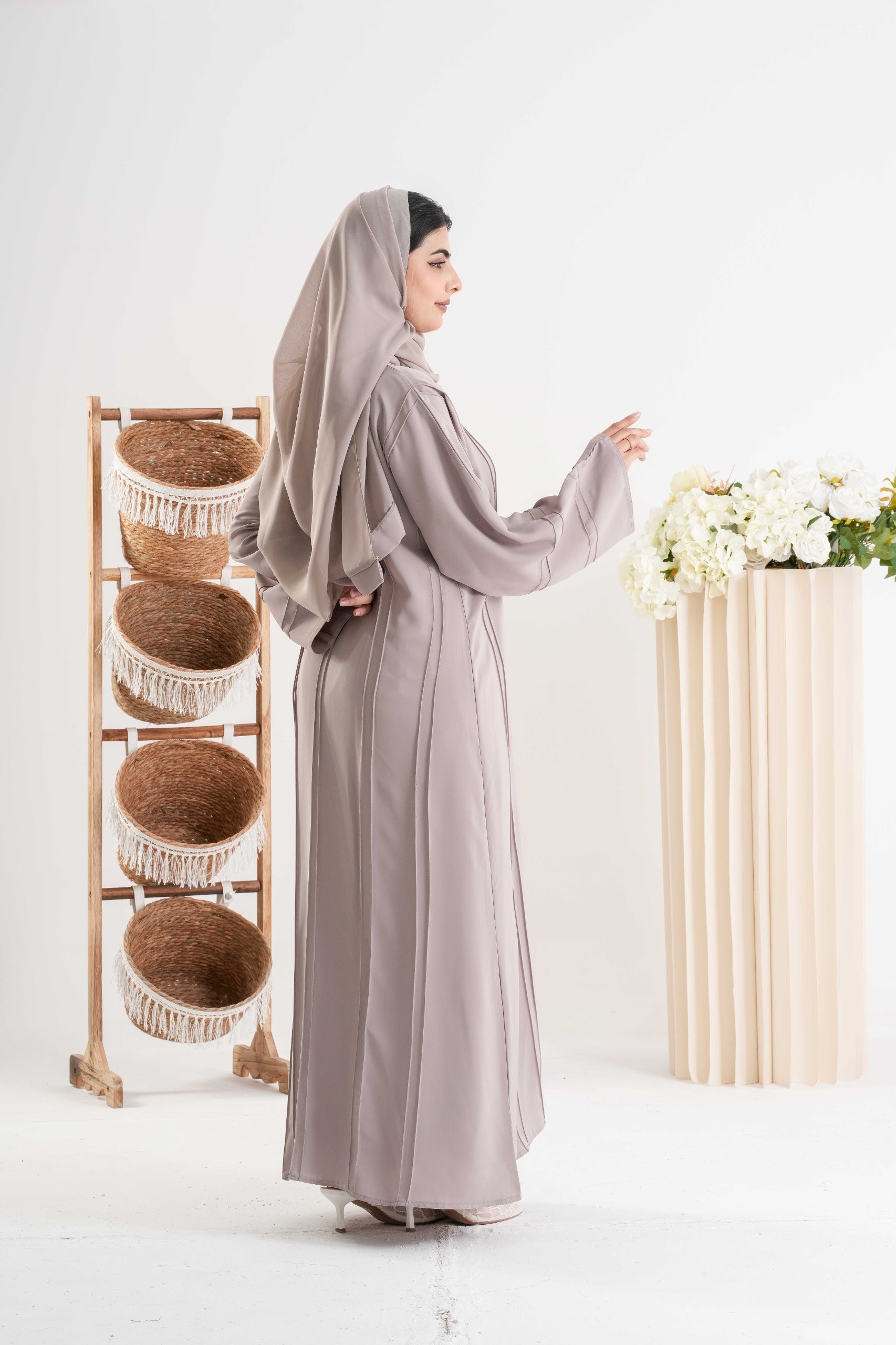 Elegant Taupe Abaya