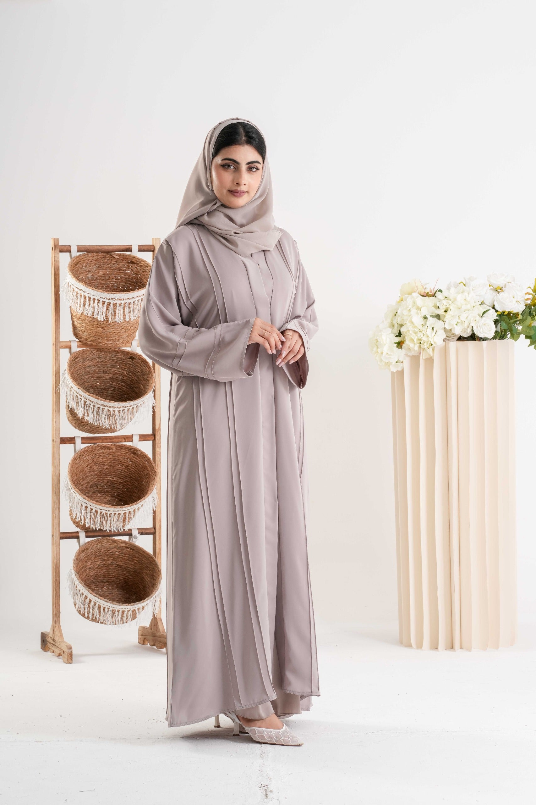 Elegant Taupe Abaya