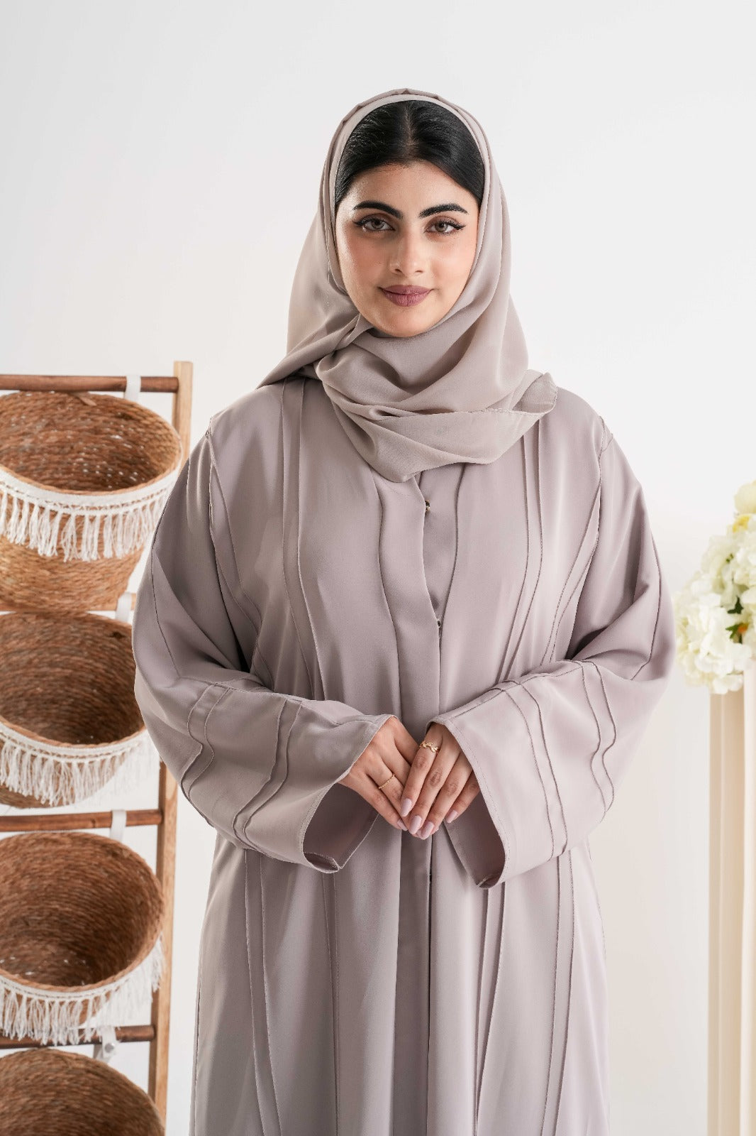 Elegant Taupe Abaya