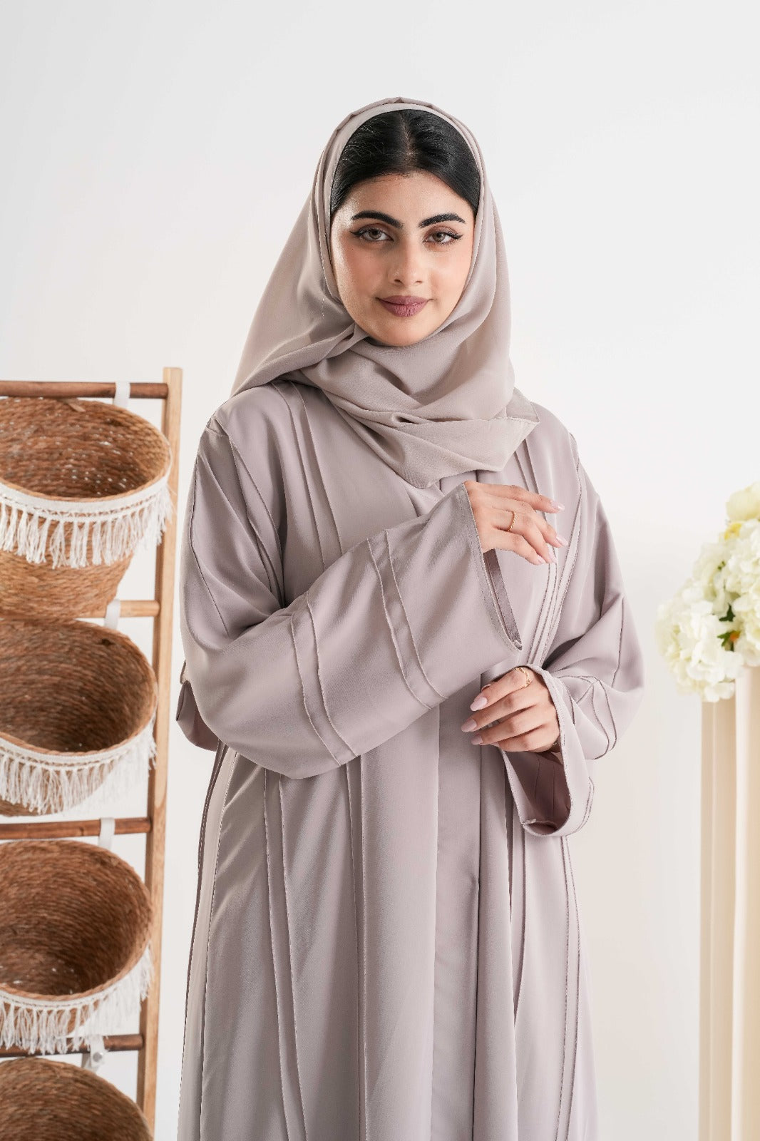 Elegant Taupe Abaya