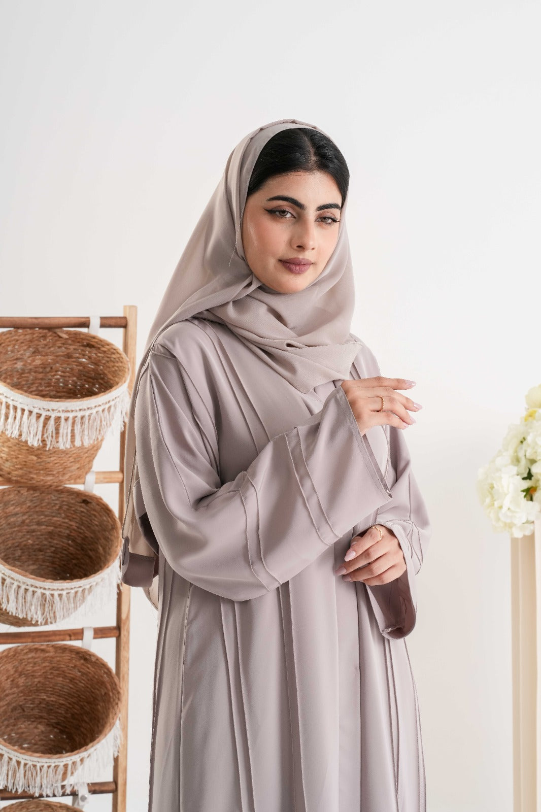 Elegant Taupe Abaya