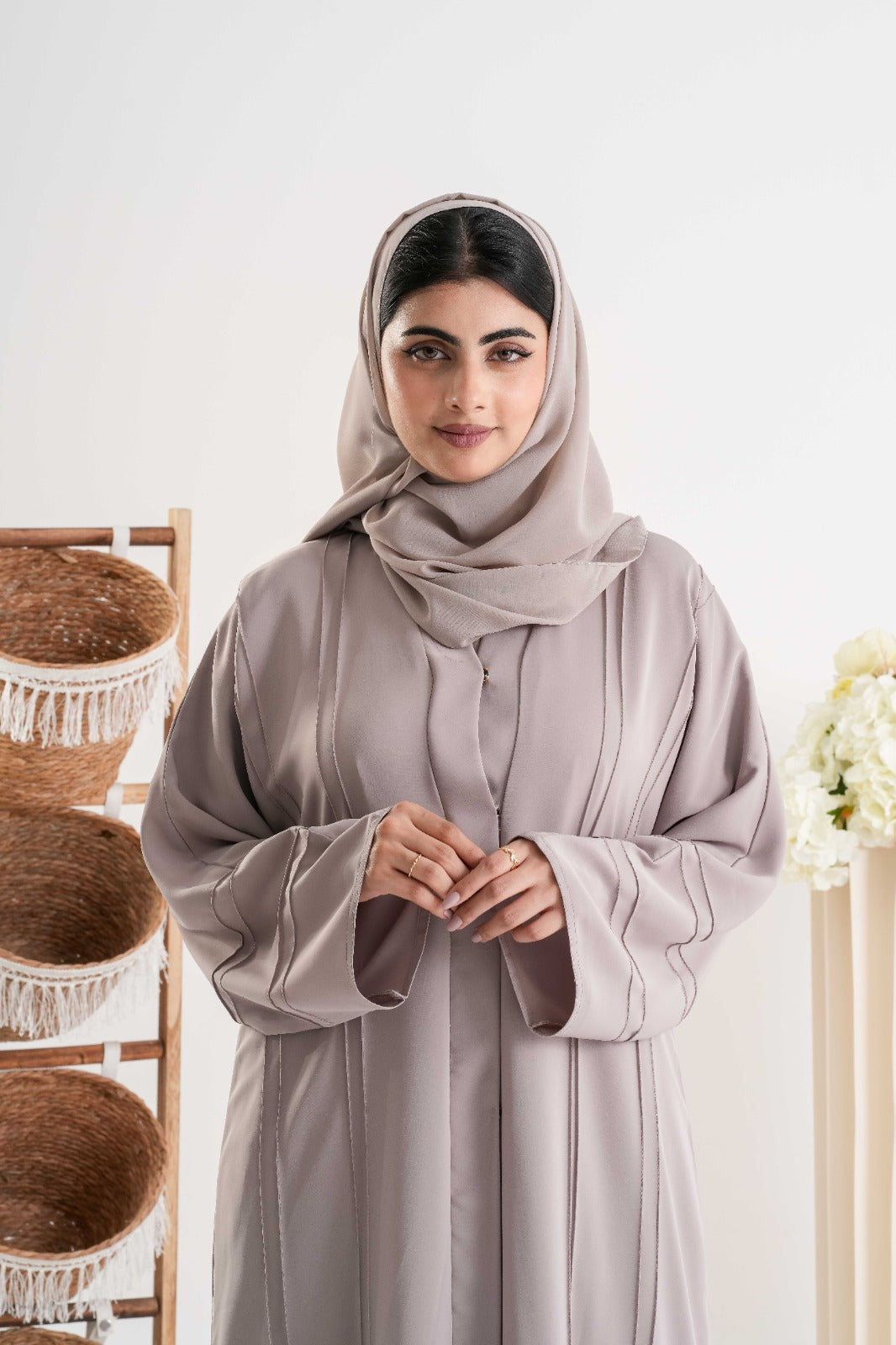 Elegant Taupe Abaya