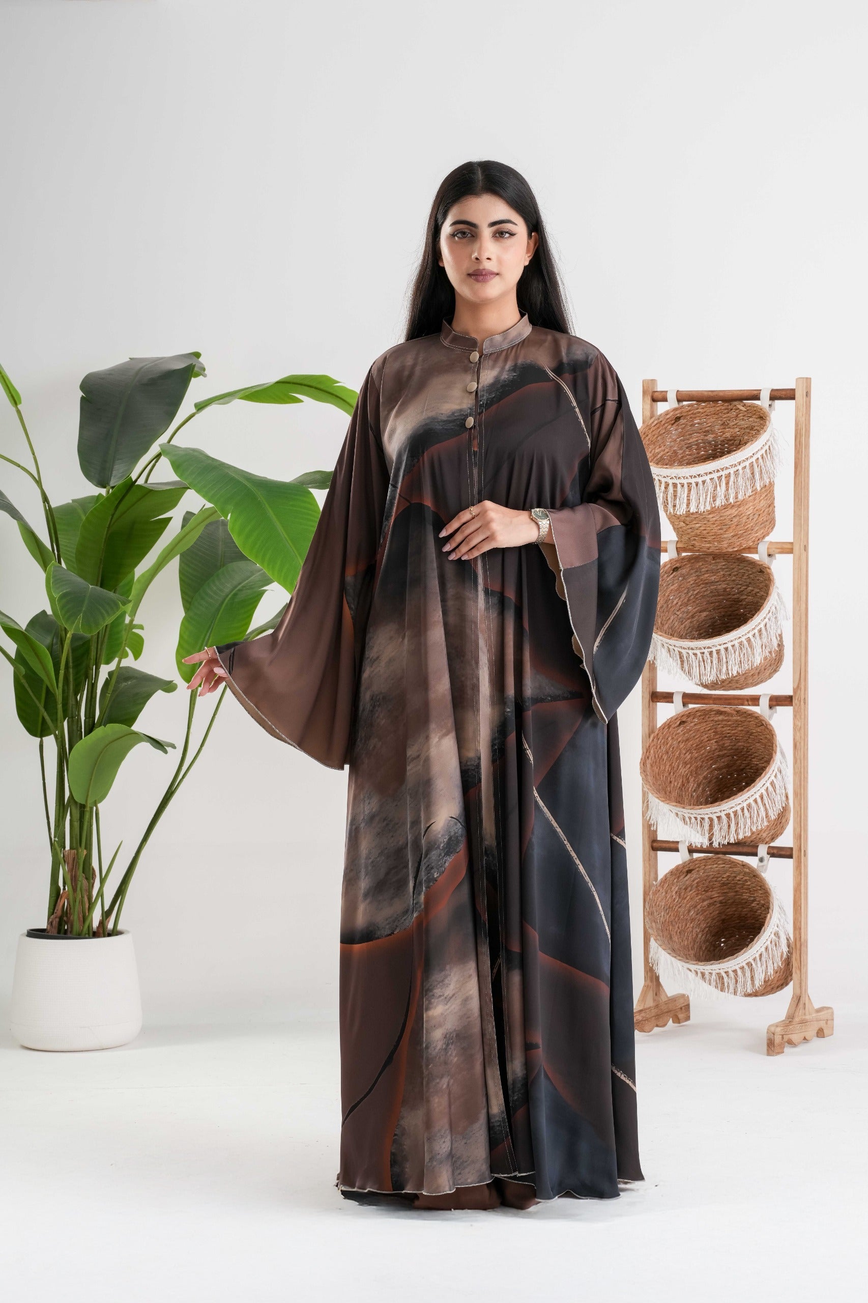 Abstract Print Abaya