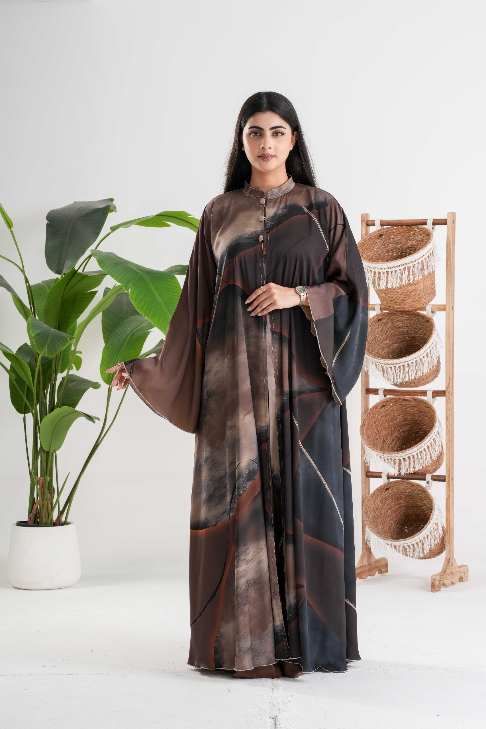 Abstract Print Abaya