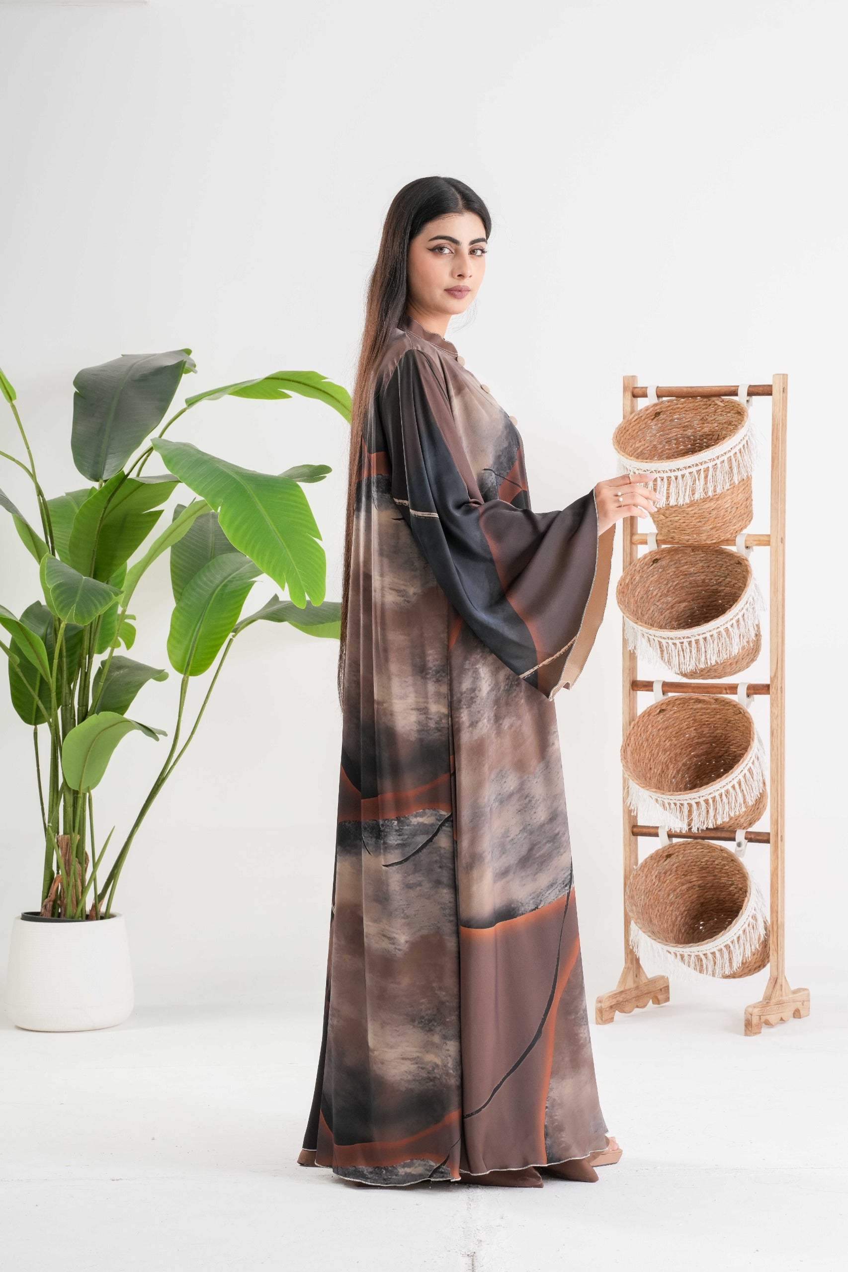 Abstract Print Abaya