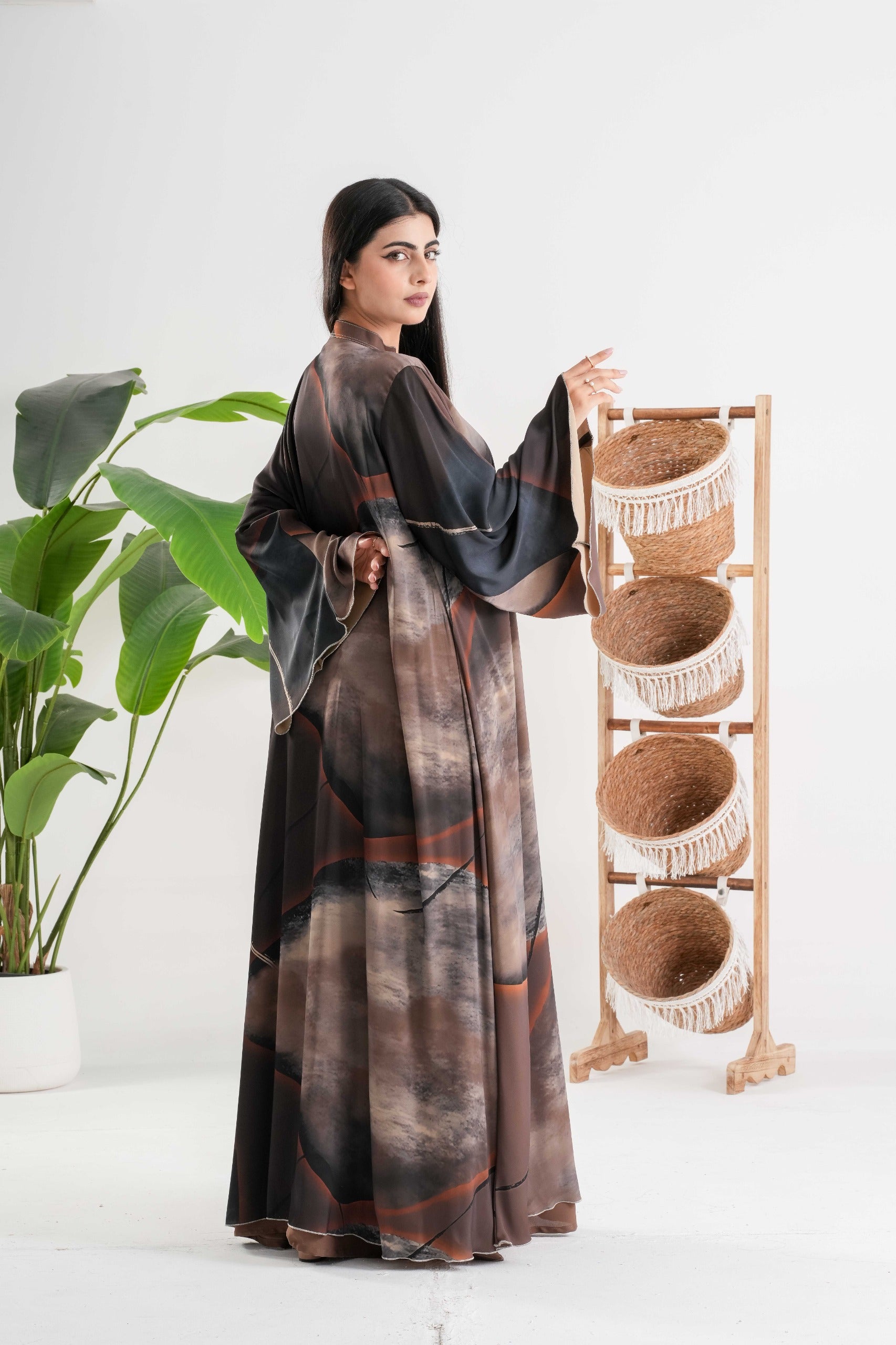 Abstract Print Abaya