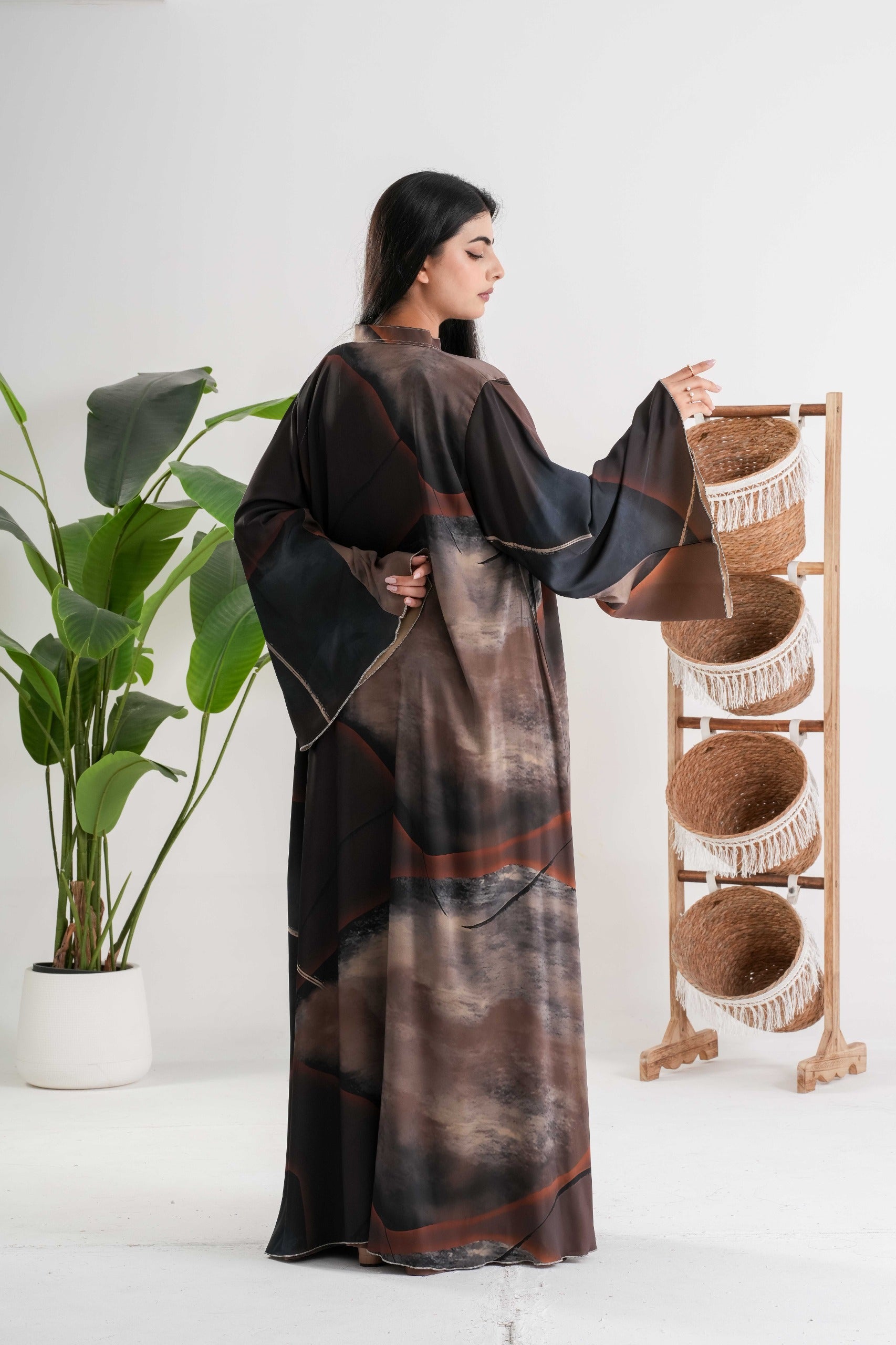 Abstract Print Abaya