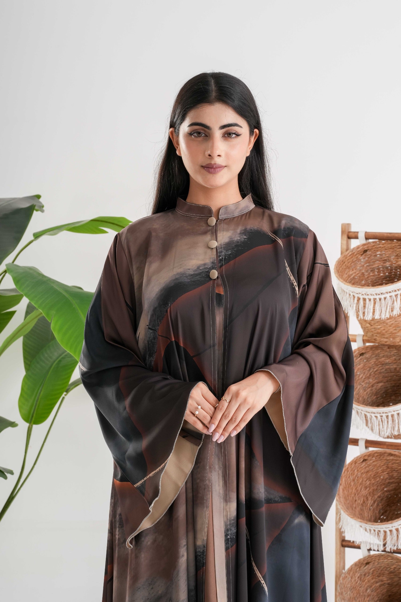 Abstract Print Abaya