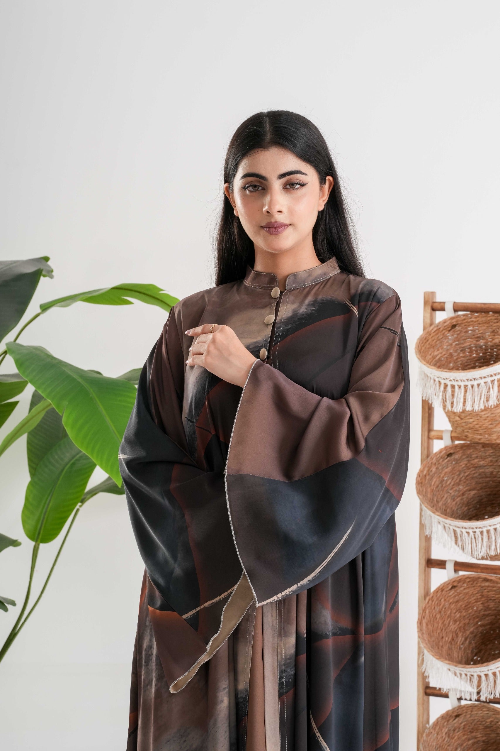 Abstract Print Abaya