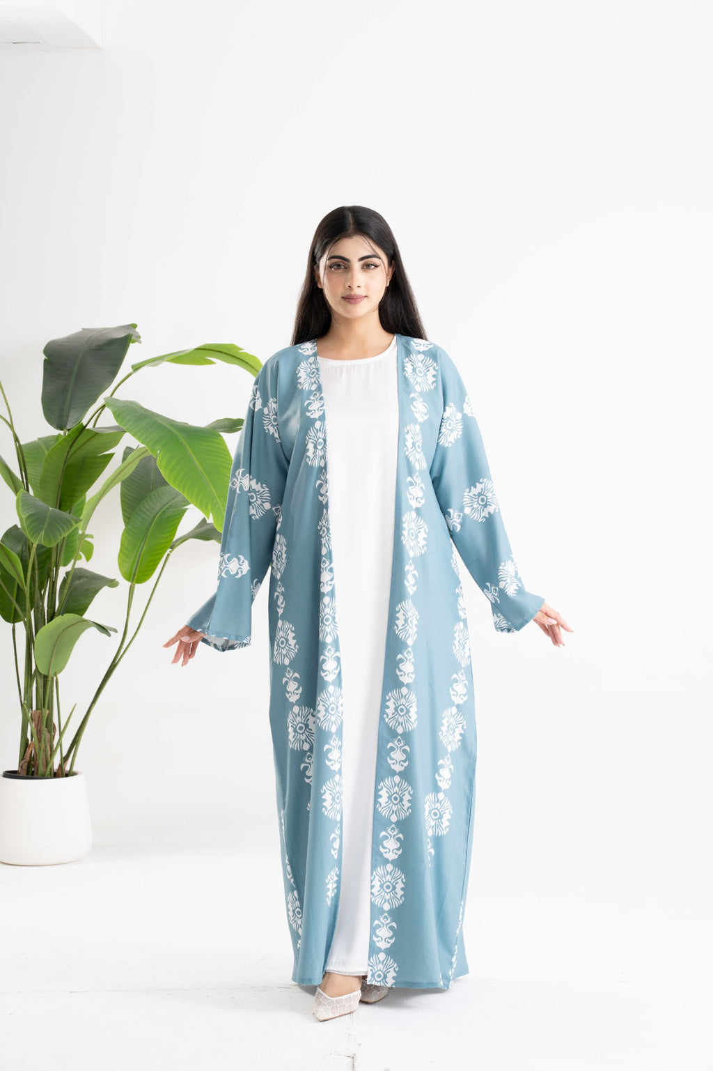 Sama Printed  Abaya  عباية سما المطبوعة