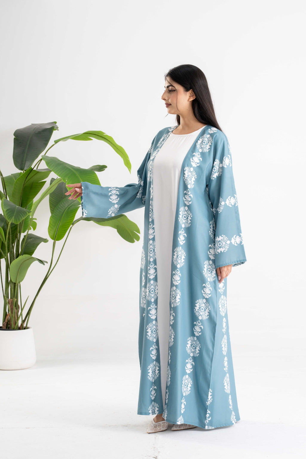Sama Printed  Abaya  عباية سما المطبوعة