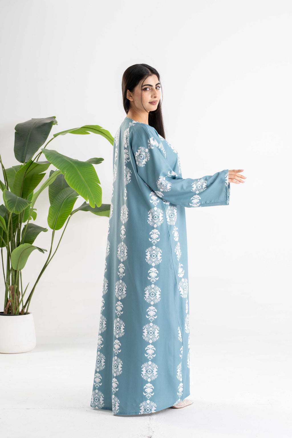 Sama Printed  Abaya  عباية سما المطبوعة