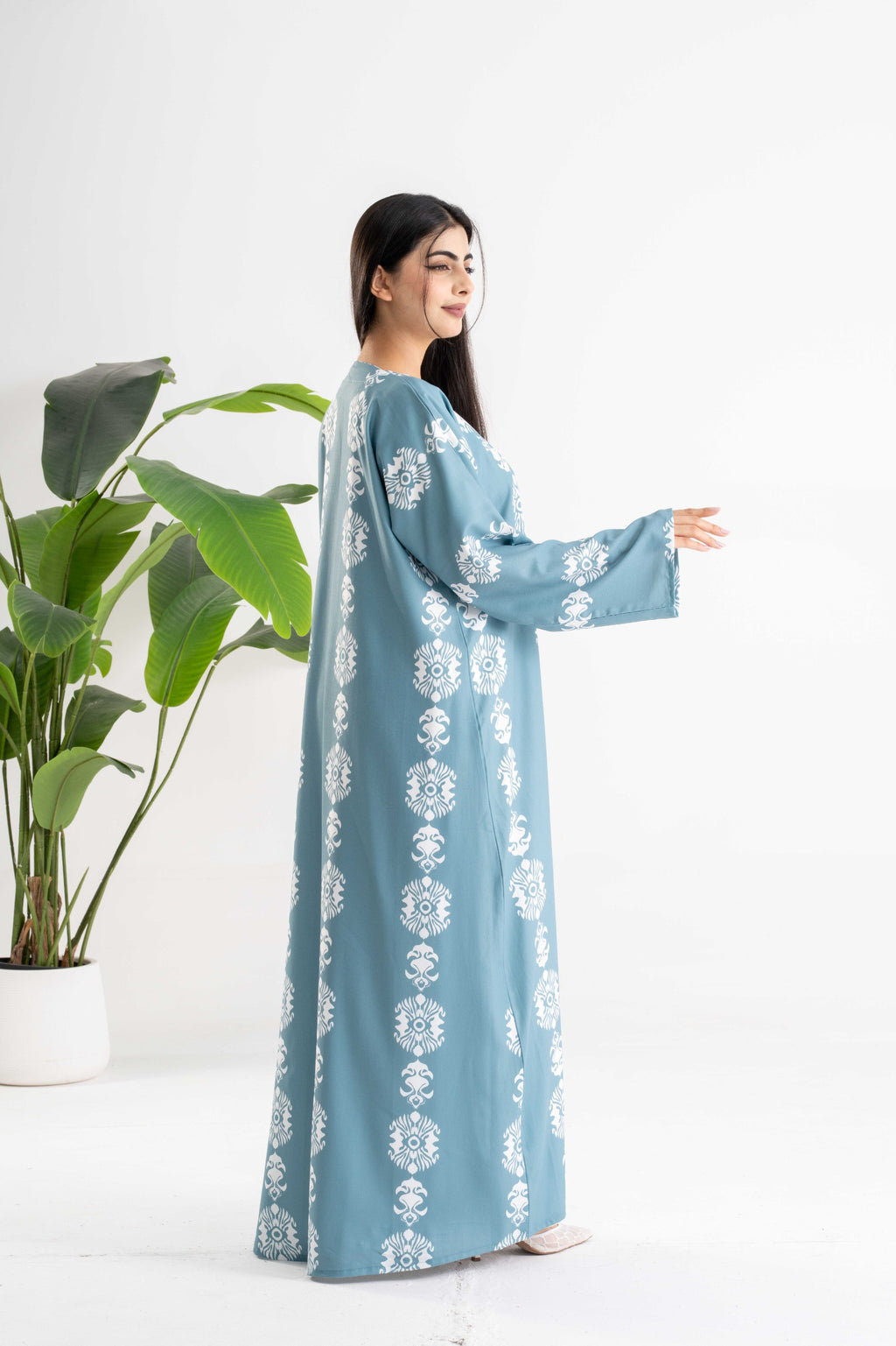 Sama Printed  Abaya  عباية سما المطبوعة