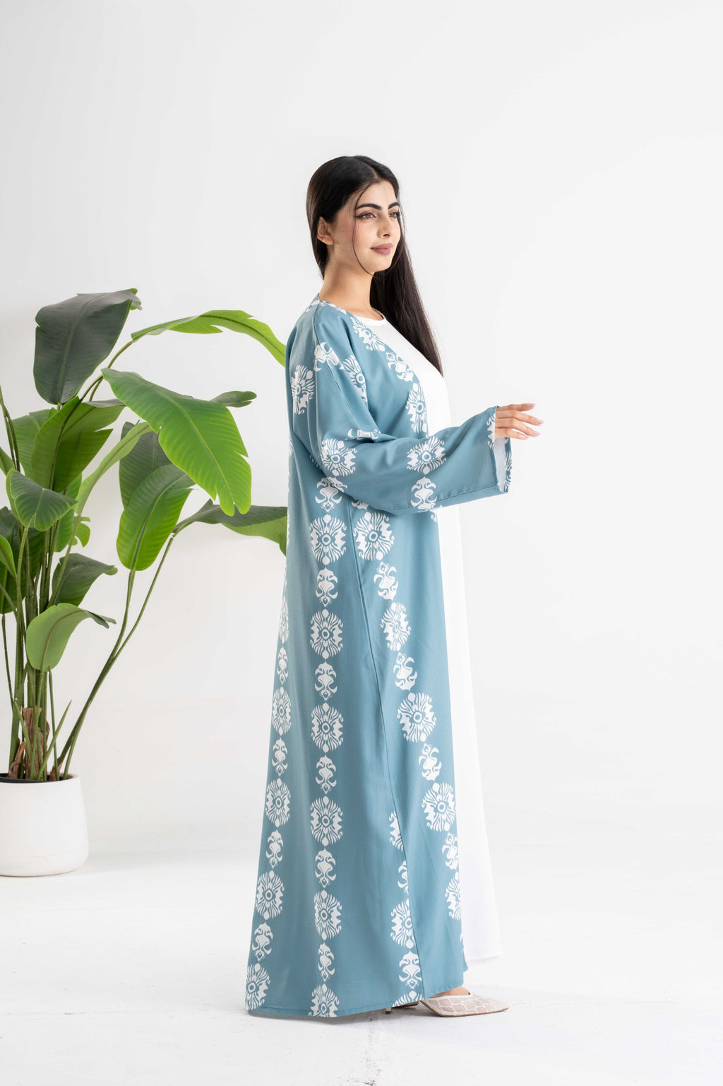 Sama Printed  Abaya  عباية سما المطبوعة