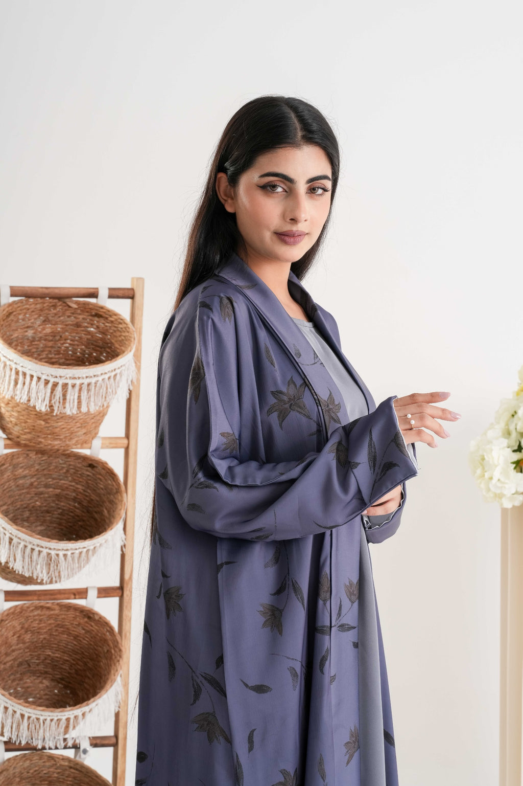 Zehra Printed Abaya  عباية زهرة المطبوعة
