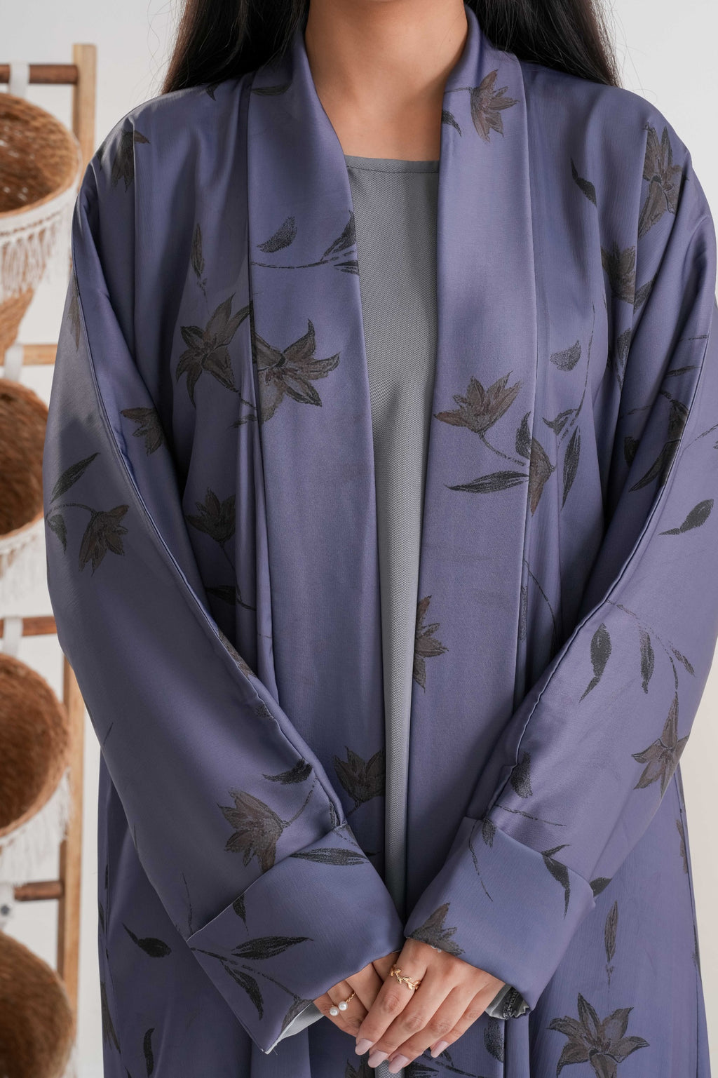 Zehra Printed Abaya  عباية زهرة المطبوعة