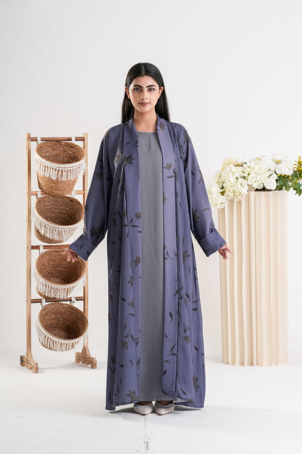 Zehra Printed Abaya  عباية زهرة المطبوعة