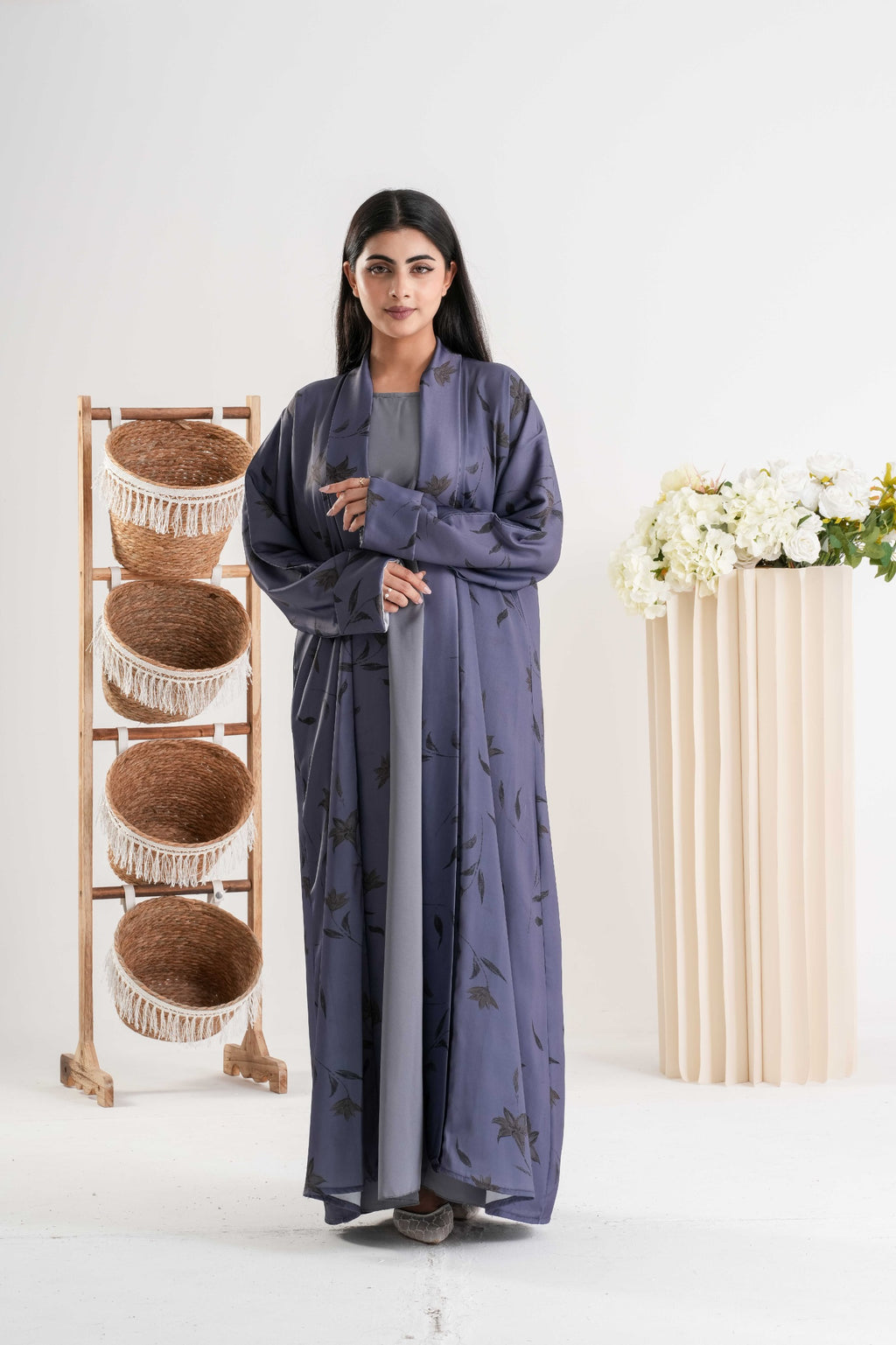 Zehra Printed Abaya  عباية زهرة المطبوعة