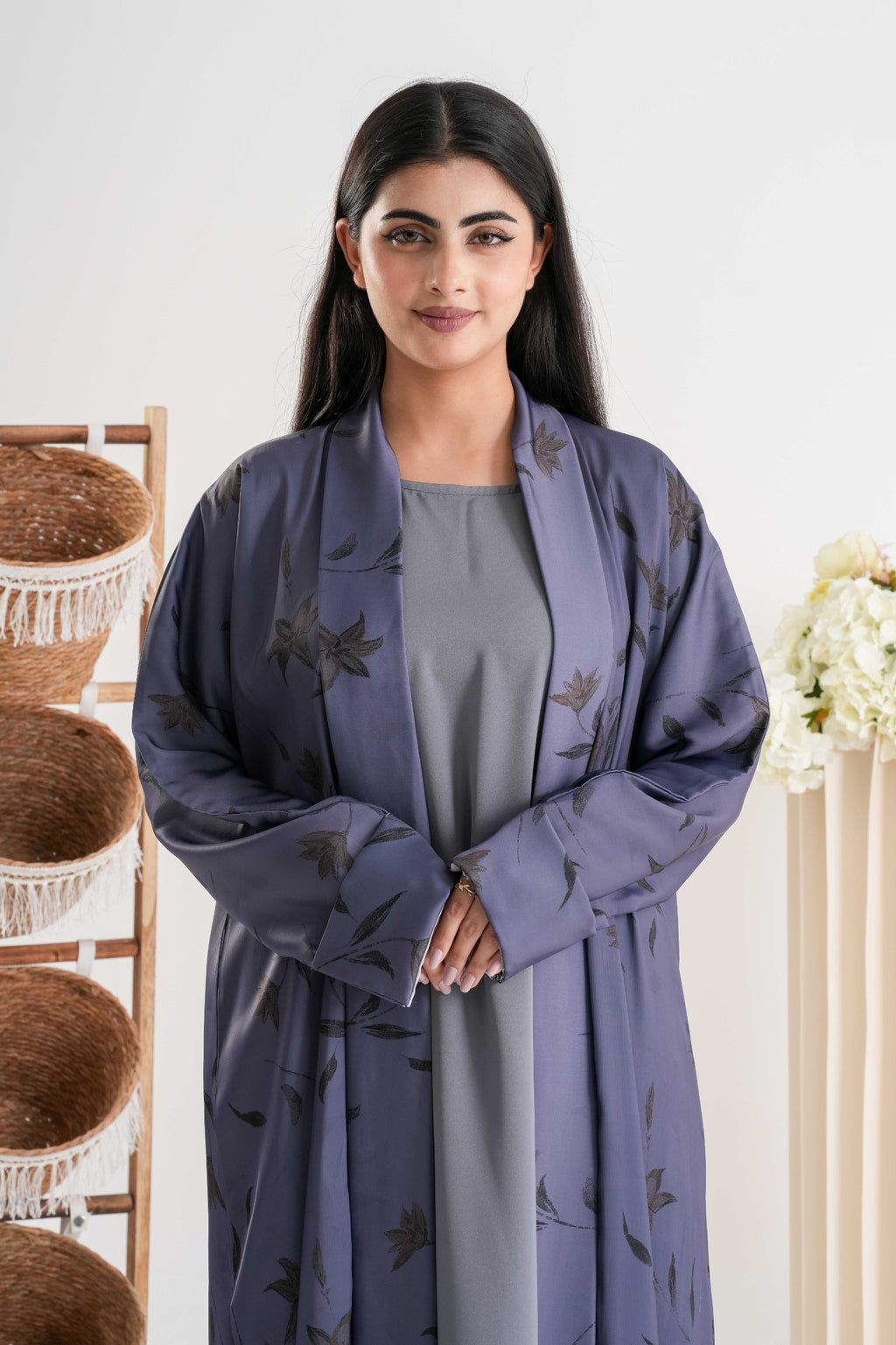 Zehra Printed Abaya  عباية زهرة المطبوعة
