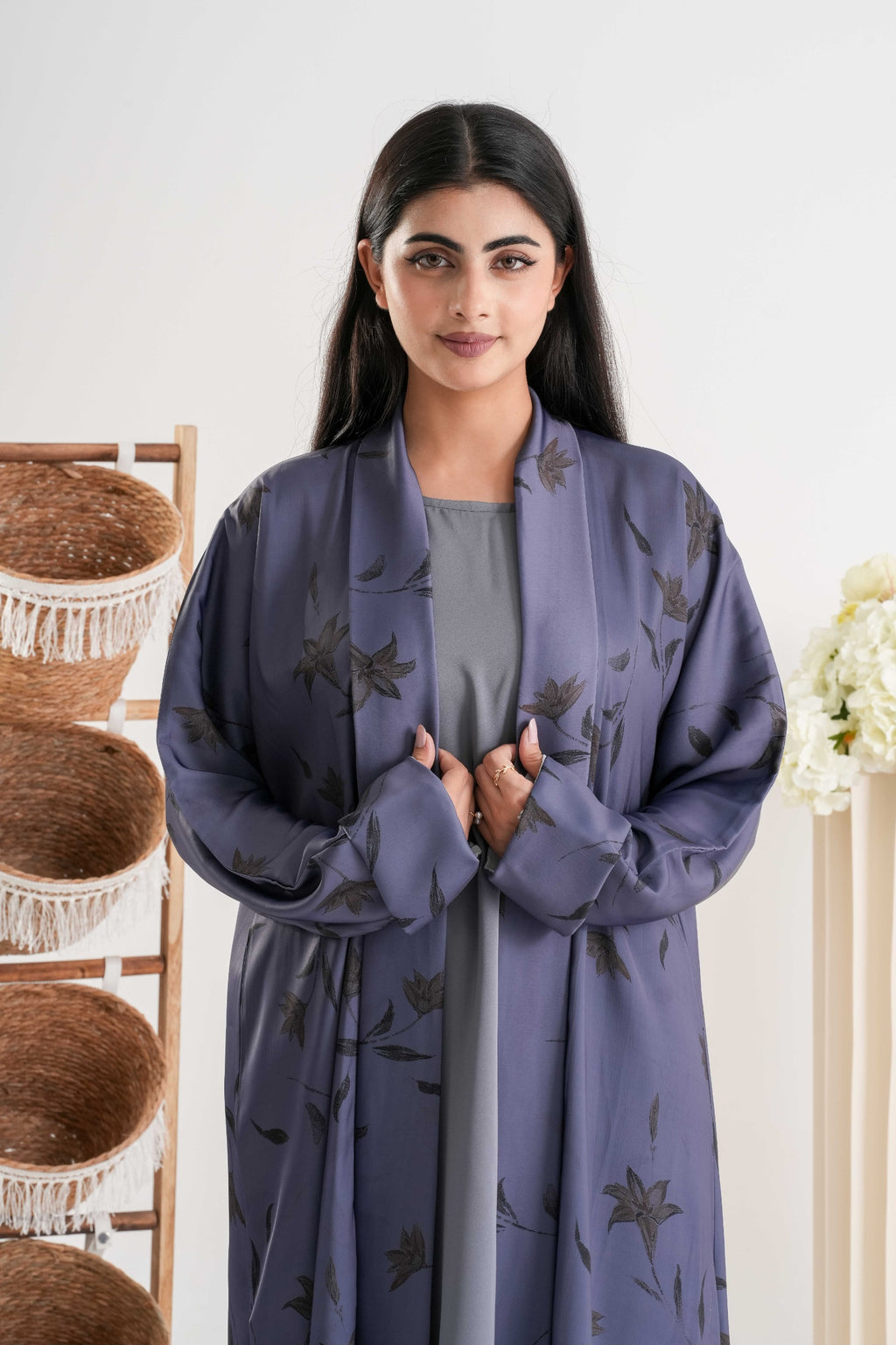 Zehra Printed Abaya  عباية زهرة المطبوعة