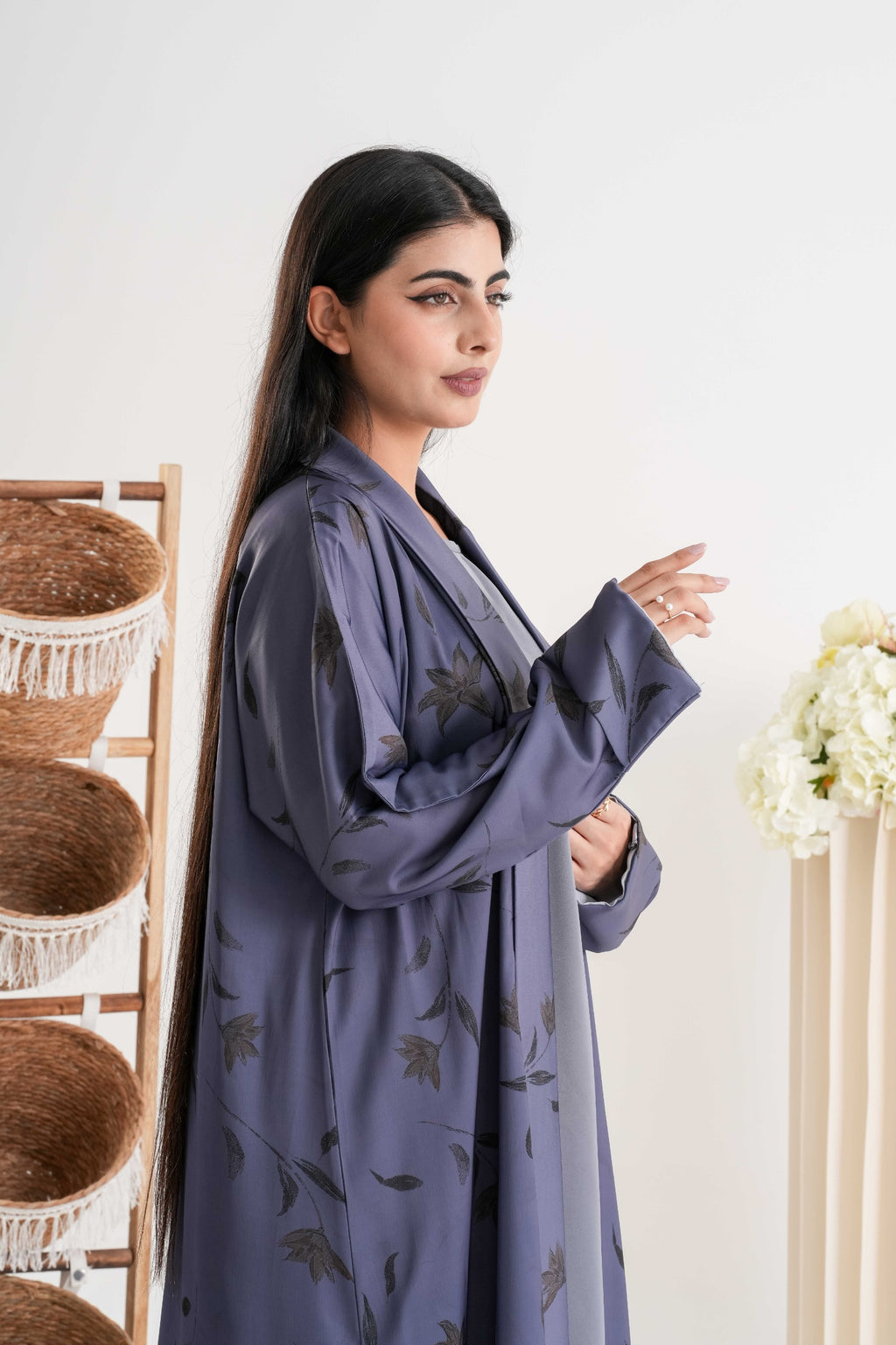 Zehra Printed Abaya  عباية زهرة المطبوعة