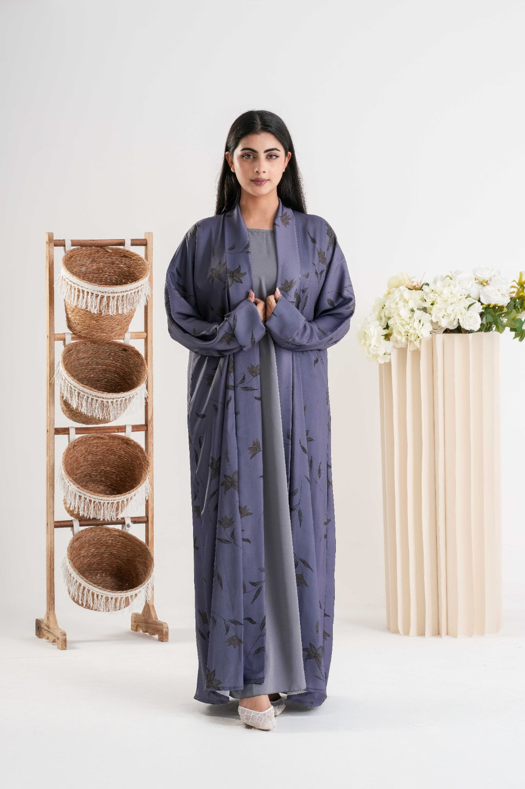 Zehra Printed Abaya  عباية زهرة المطبوعة